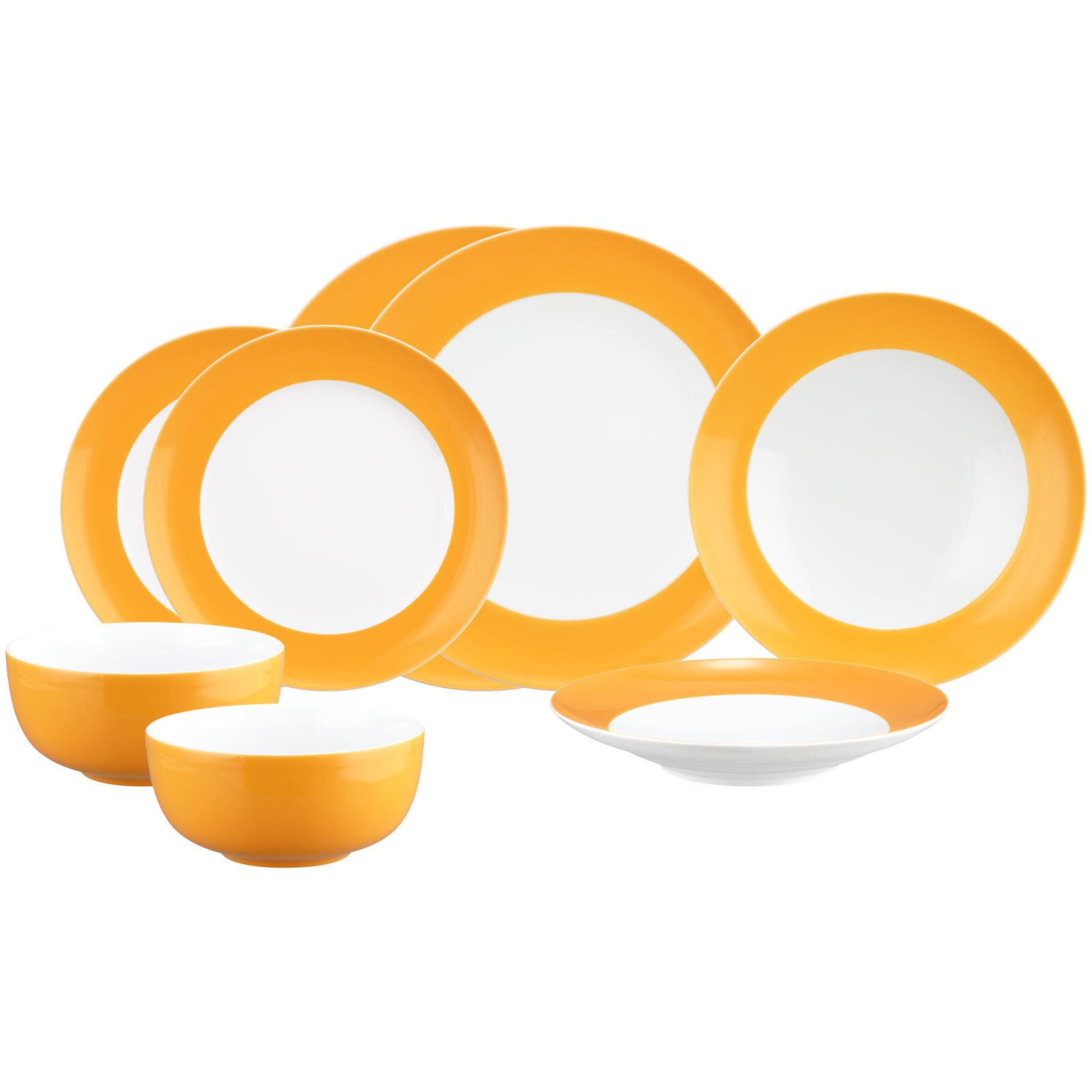 Seltmann Weiden Kombiservice Liberty Pure Colors Einsteiger-Set 8-tlg. (8-tlg), 2 Personen, Porzellan