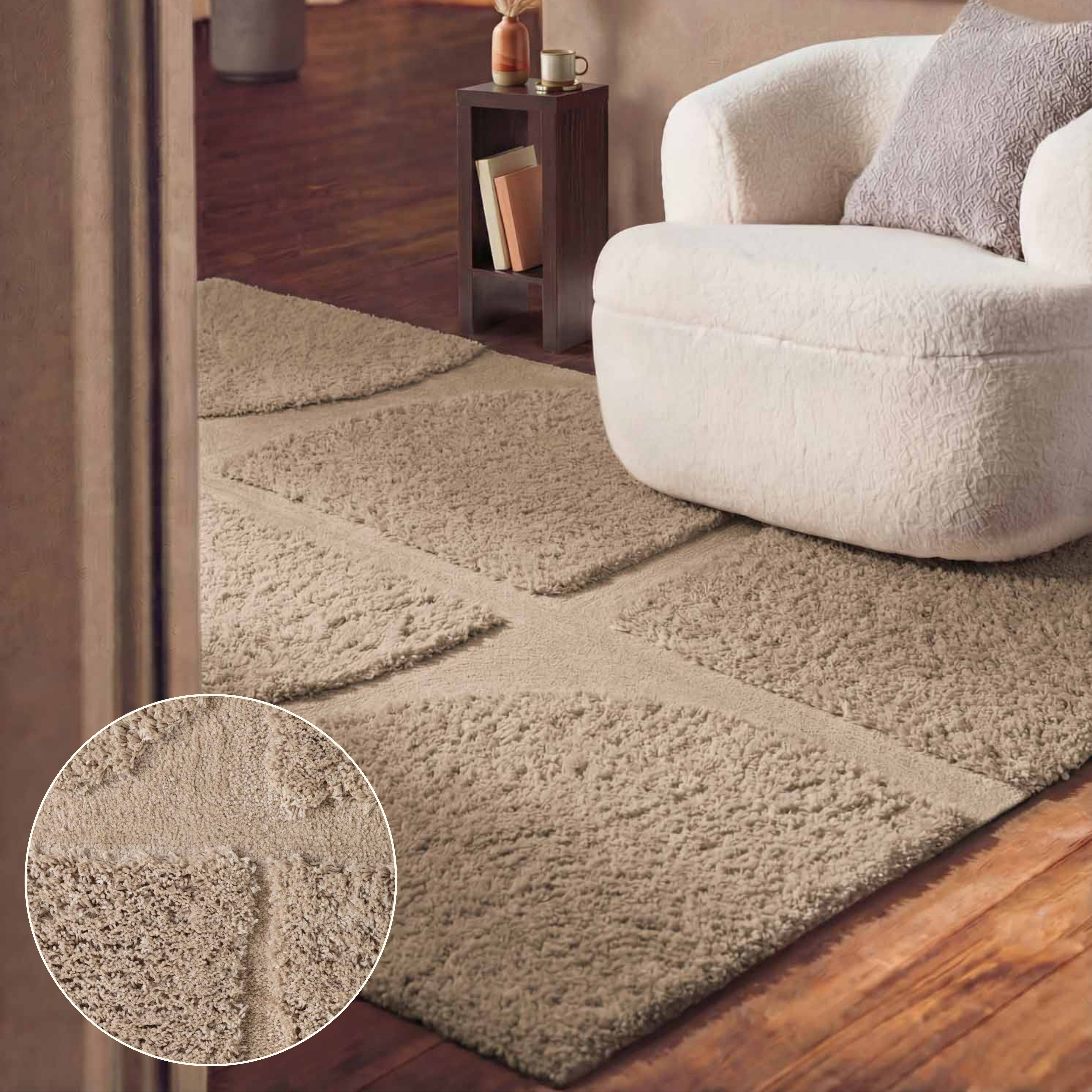Ted Baker Hochflor-Teppich Jasper, auch in rund, rechteckig, Höhe: 25 mm, Hoch-Tief-Struktur, Weich, Shaggy, Modern, Wohnzimmer, Schlafzimmer