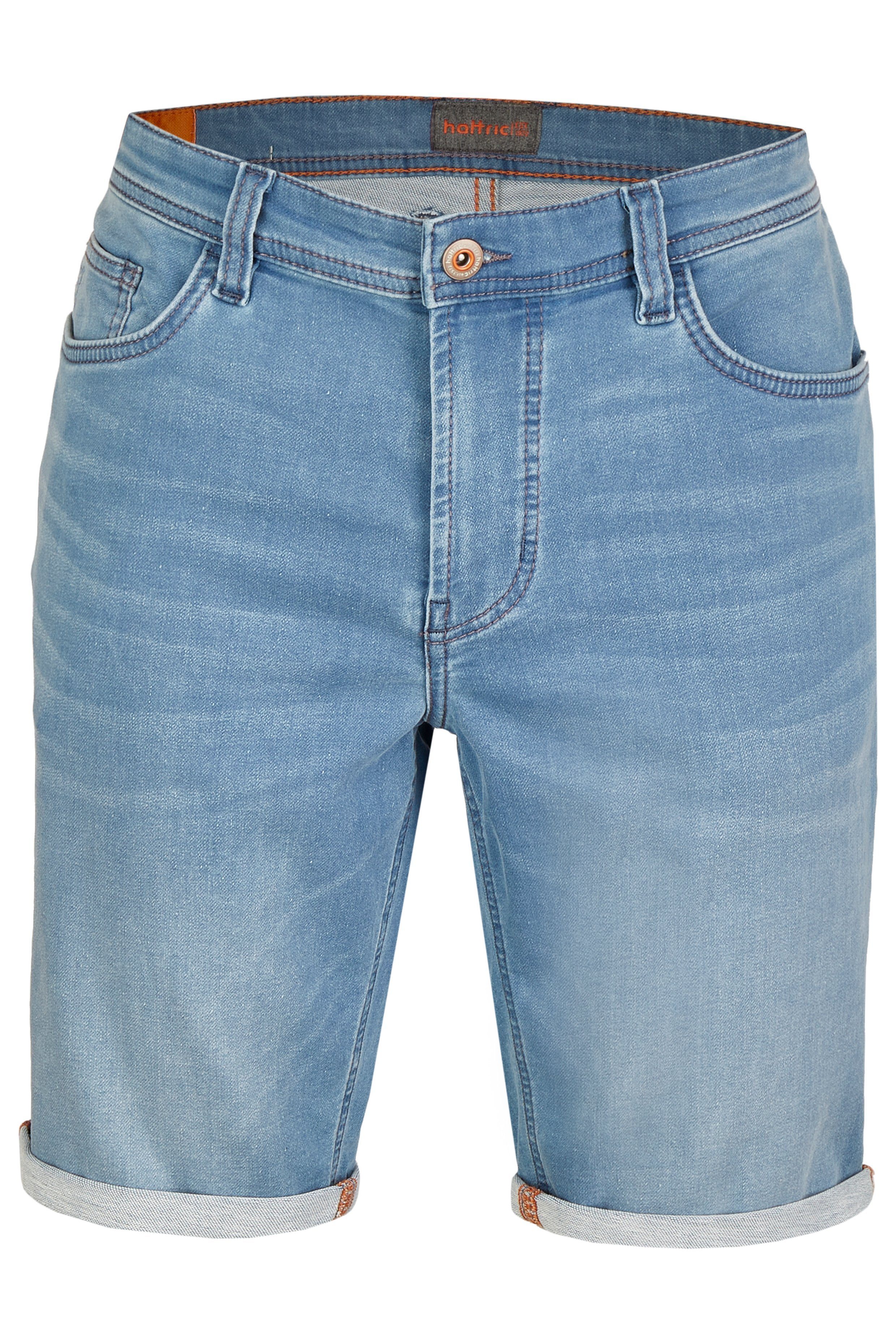 Hattric Bermudas Hattric 5-Pocket-Shorts Jogg-Denim Herren Bleached