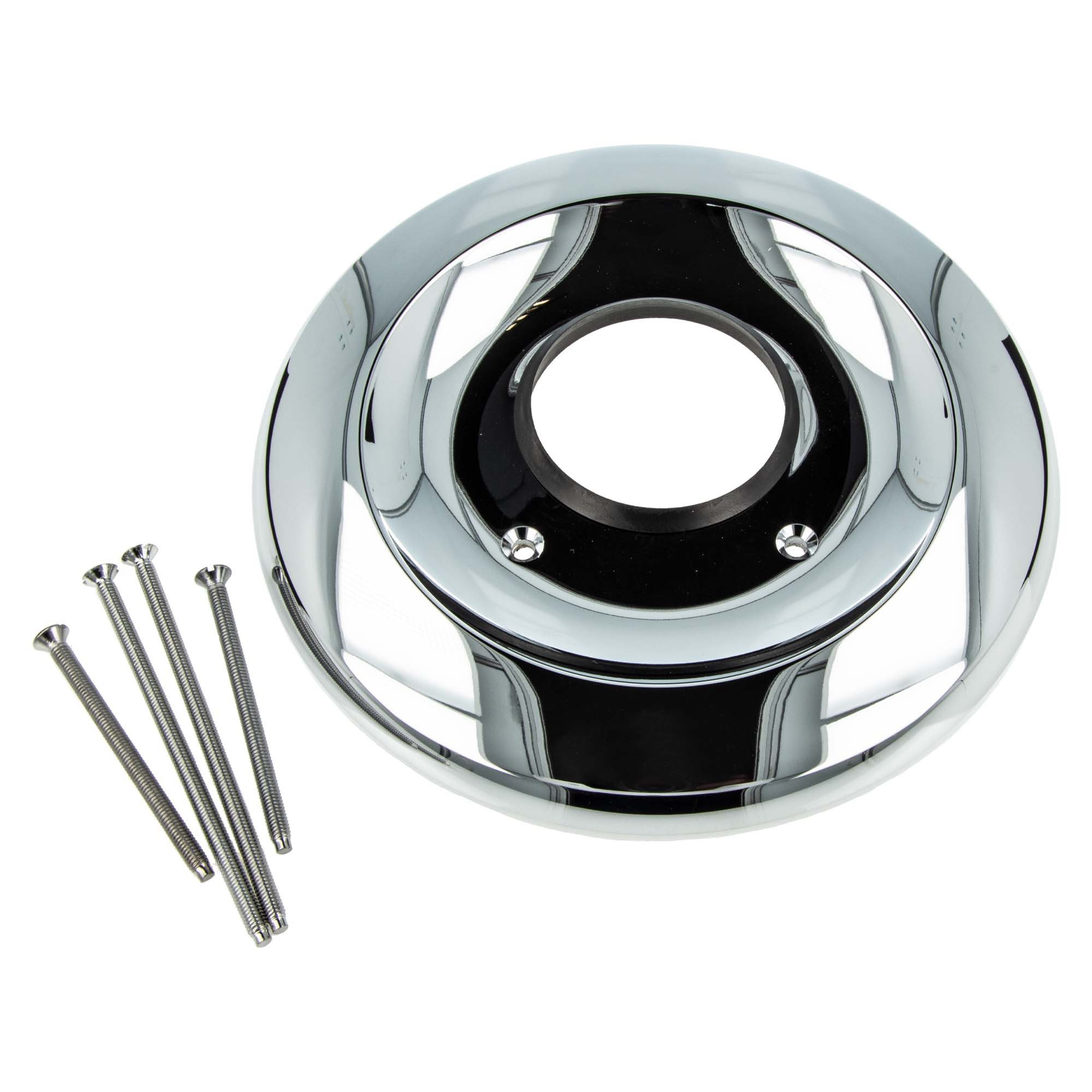 Kludi Spültischarmatur Rosette 7590605-00 zu UP-Brause, komplett mit Schrauben, chrom