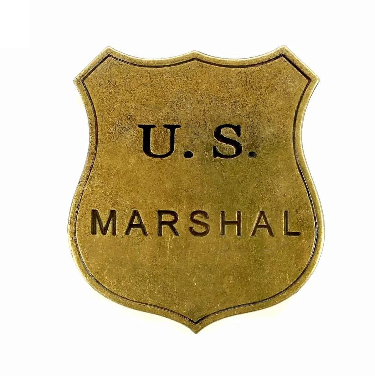 Metamorph Polizei-Kostüm US Marshal Abzeichen, Originalgetreue Replik dieses klassischen Abzeichens
