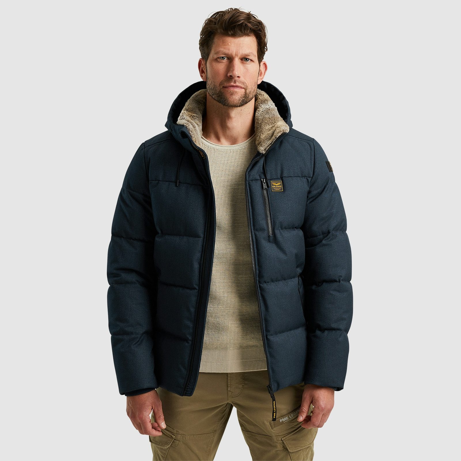 Steppjacke Semi long jacket YETCRAFT Melange Twill