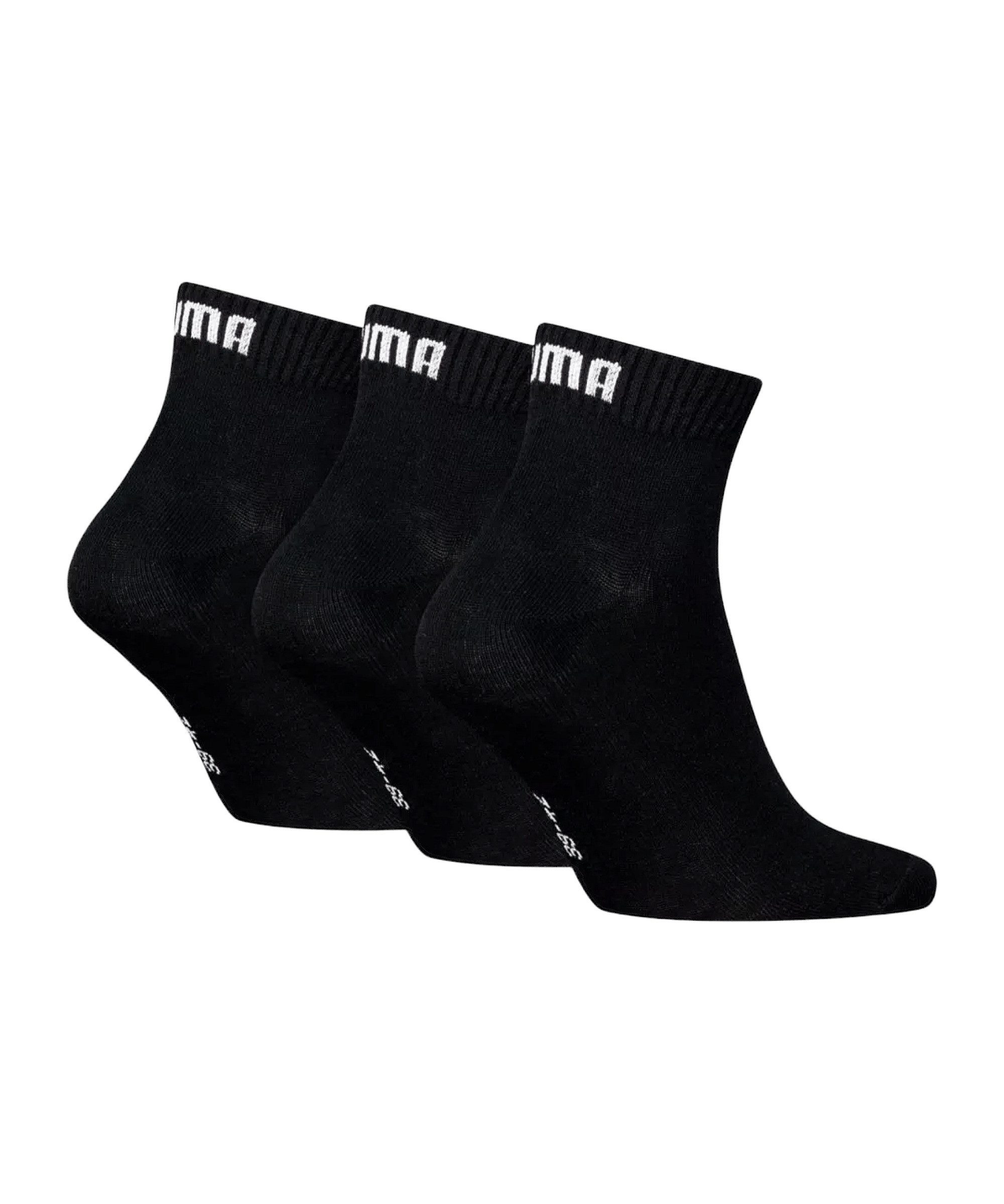 PUMA Freizeitsocken PUMA Quarter Plain 3P Socken Weiß Sportsocken Baumwolle günstig online kaufen
