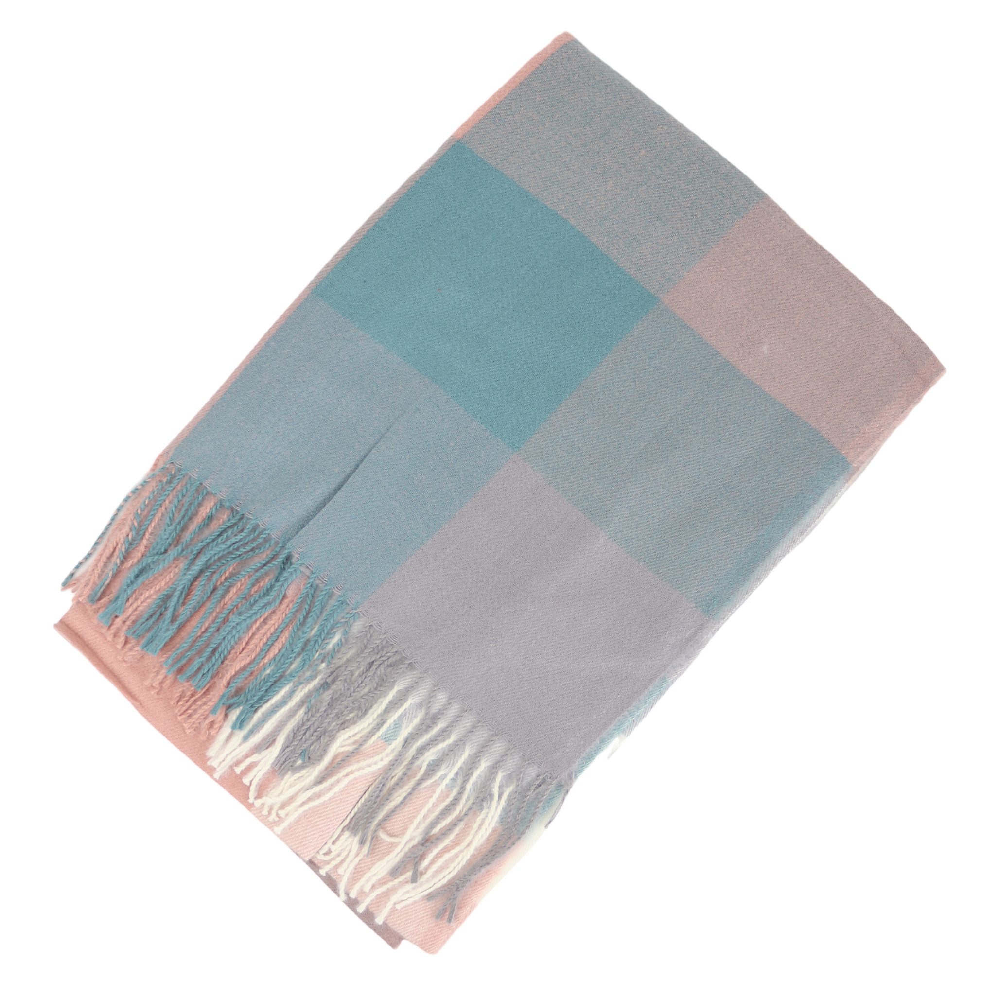 MIRROSI Modeschal weicher und warmer karierter Schal mit Fransen, 70x180cm, (Viele tolle Farboptionen zur Auswahl), Damen Halstuch ideal für Herbst und Winter – Bild 3 von 5