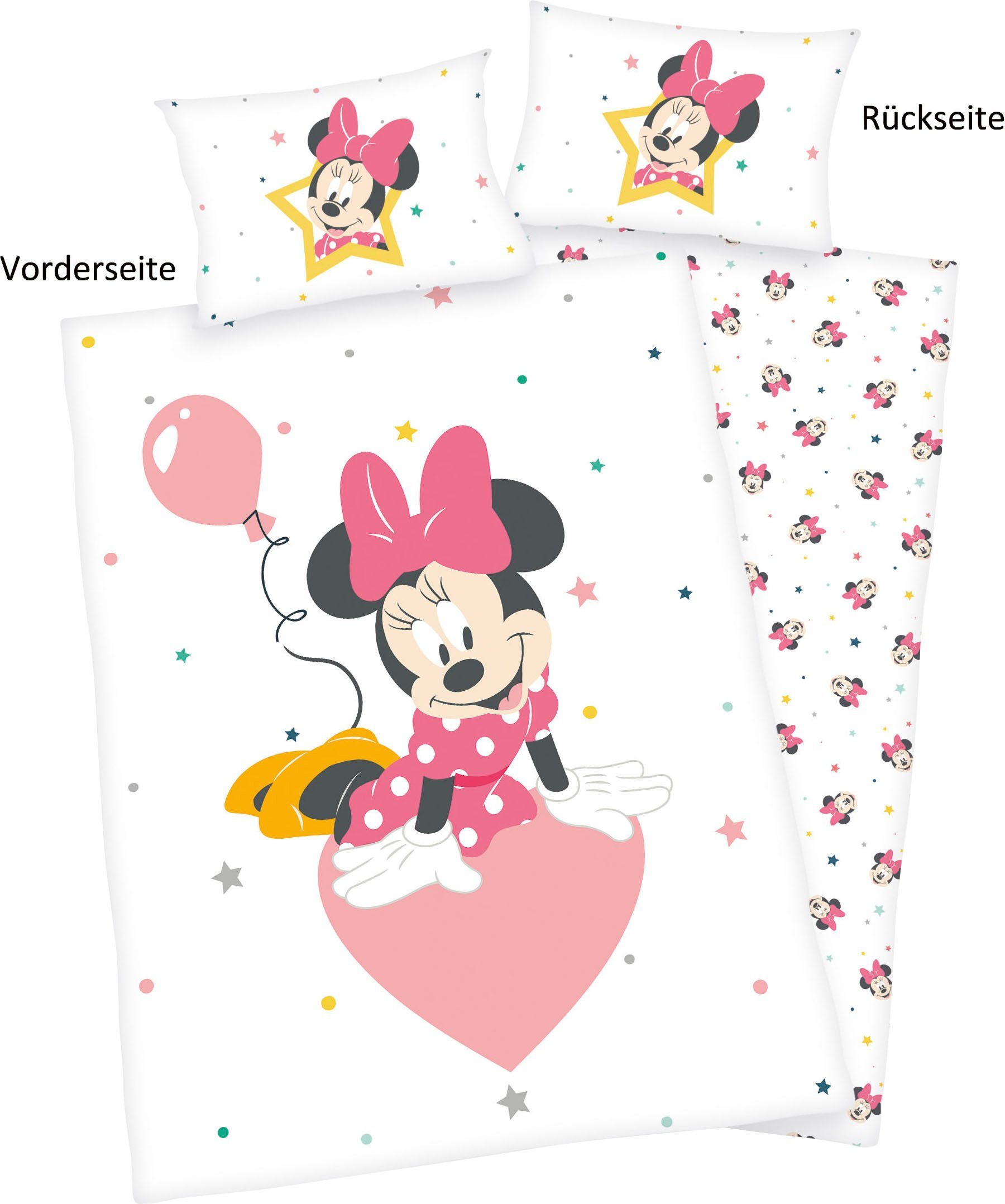 Babybettwäsche »Disney´s Minnie Mouse«, Disney, mit liebevollem Motiv-Otto