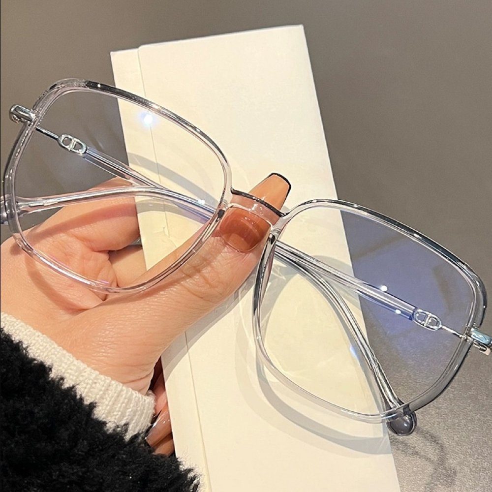PACIEA Lesebrille Damen Blaulichtfilter Glitzerrand Oversized Anti-Müdigkeit