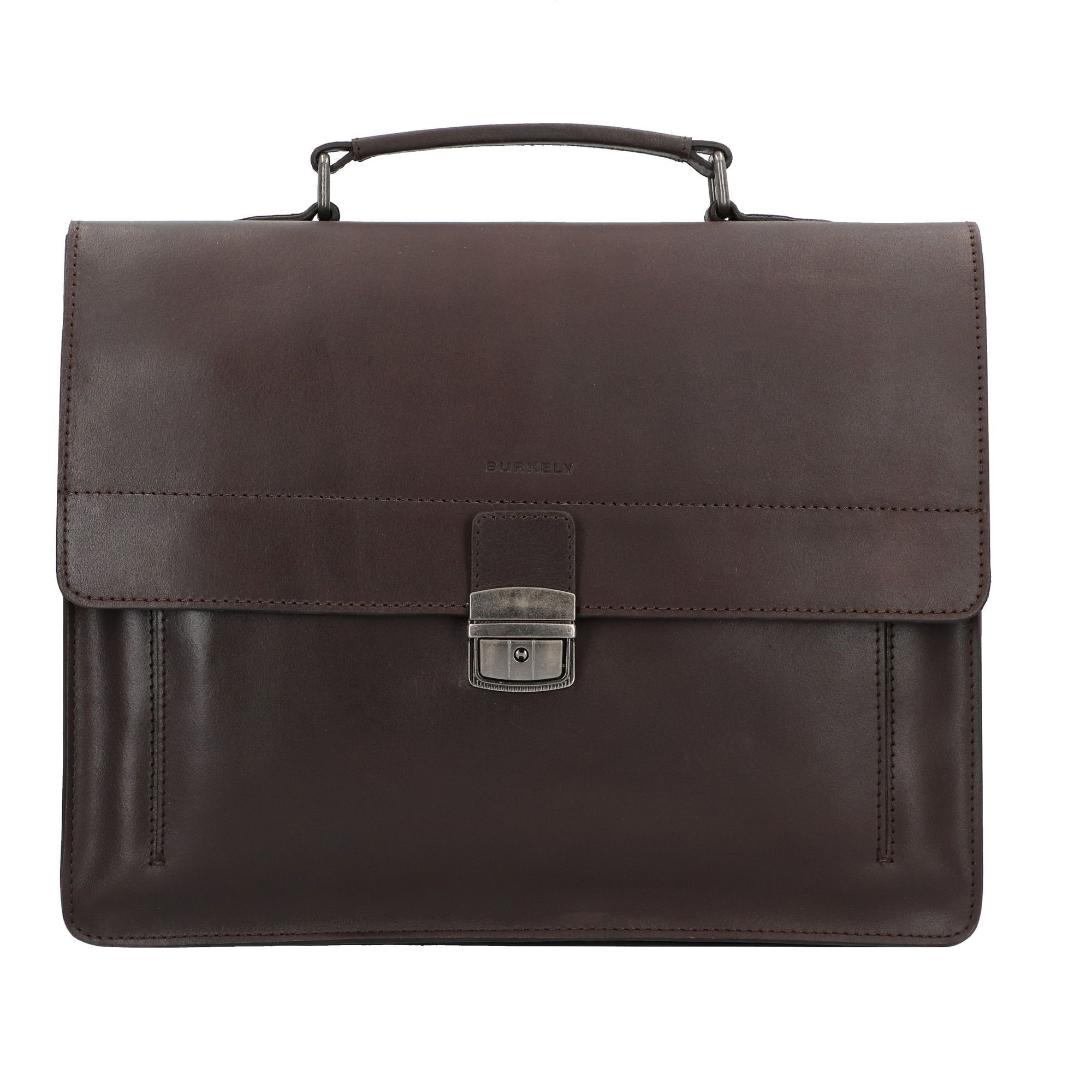 Burkely Aktentasche Vintage, Leder brown