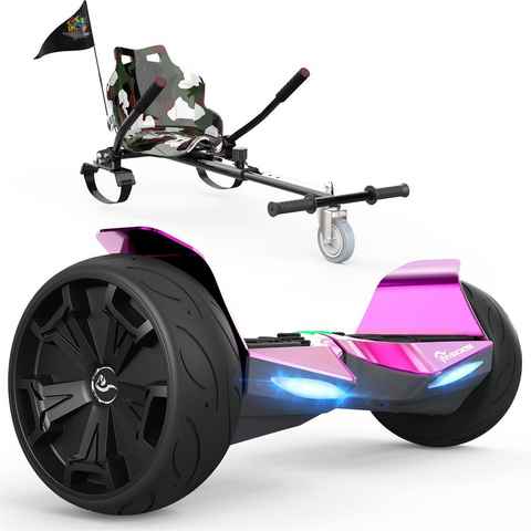 EVERCROSS TECH Balance Scooter Kart 8,5" offroad Hoverboards mit Sitz, EV5+Hoverkart, Geschenk für Kinder, mit APP