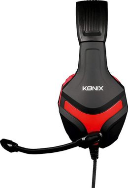 KONIX Mythics Nintendo Switch Gaming Pack Gaming-Headset Zubehör (mit u.a. Headset, Tragetasche, Hülle)