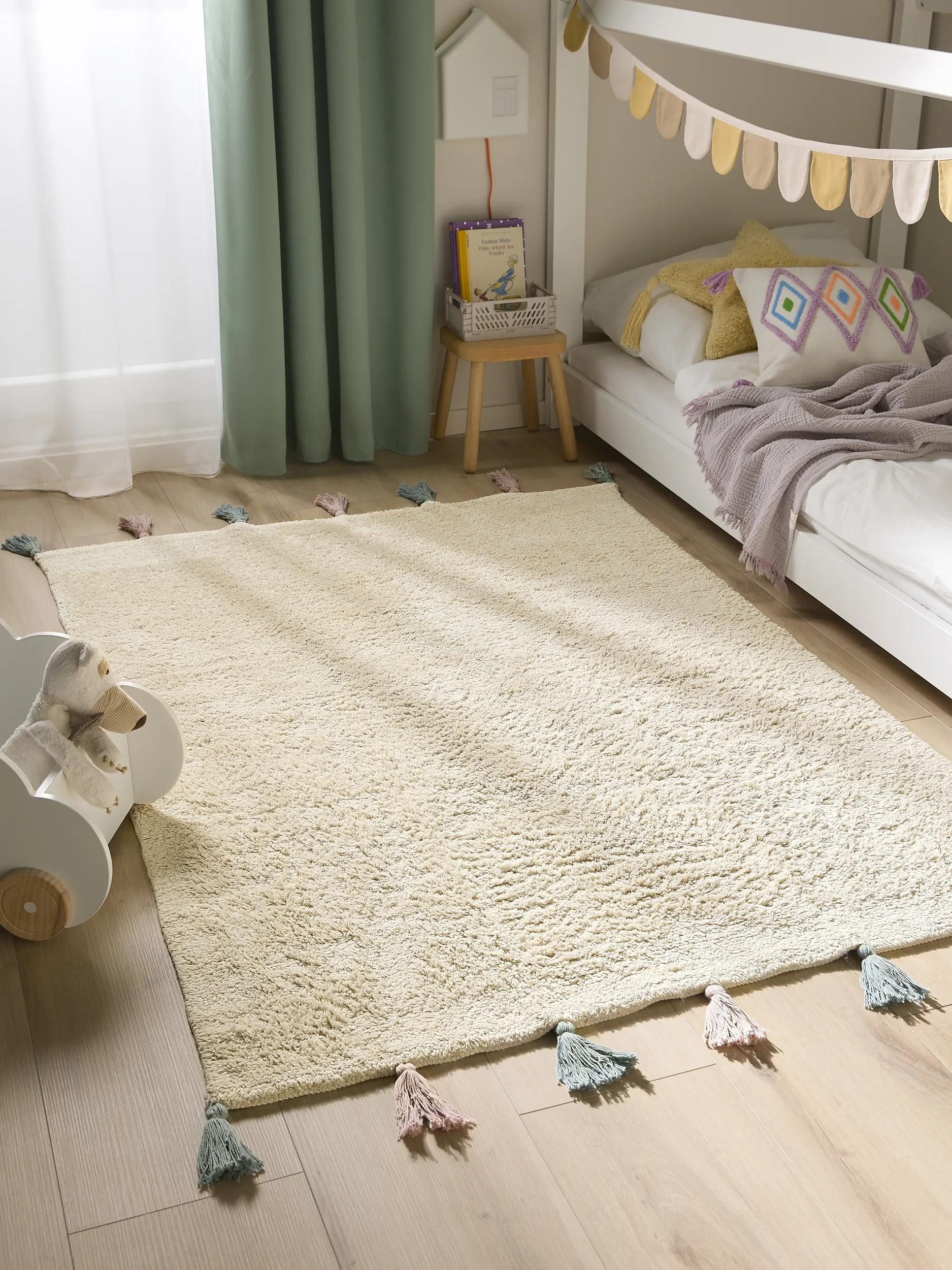 benuta Kinderteppich Malu, rechteckig, Höhe: 6 mm, Kunstfaser, Berber, Ethno-Style, Wohnzimmer