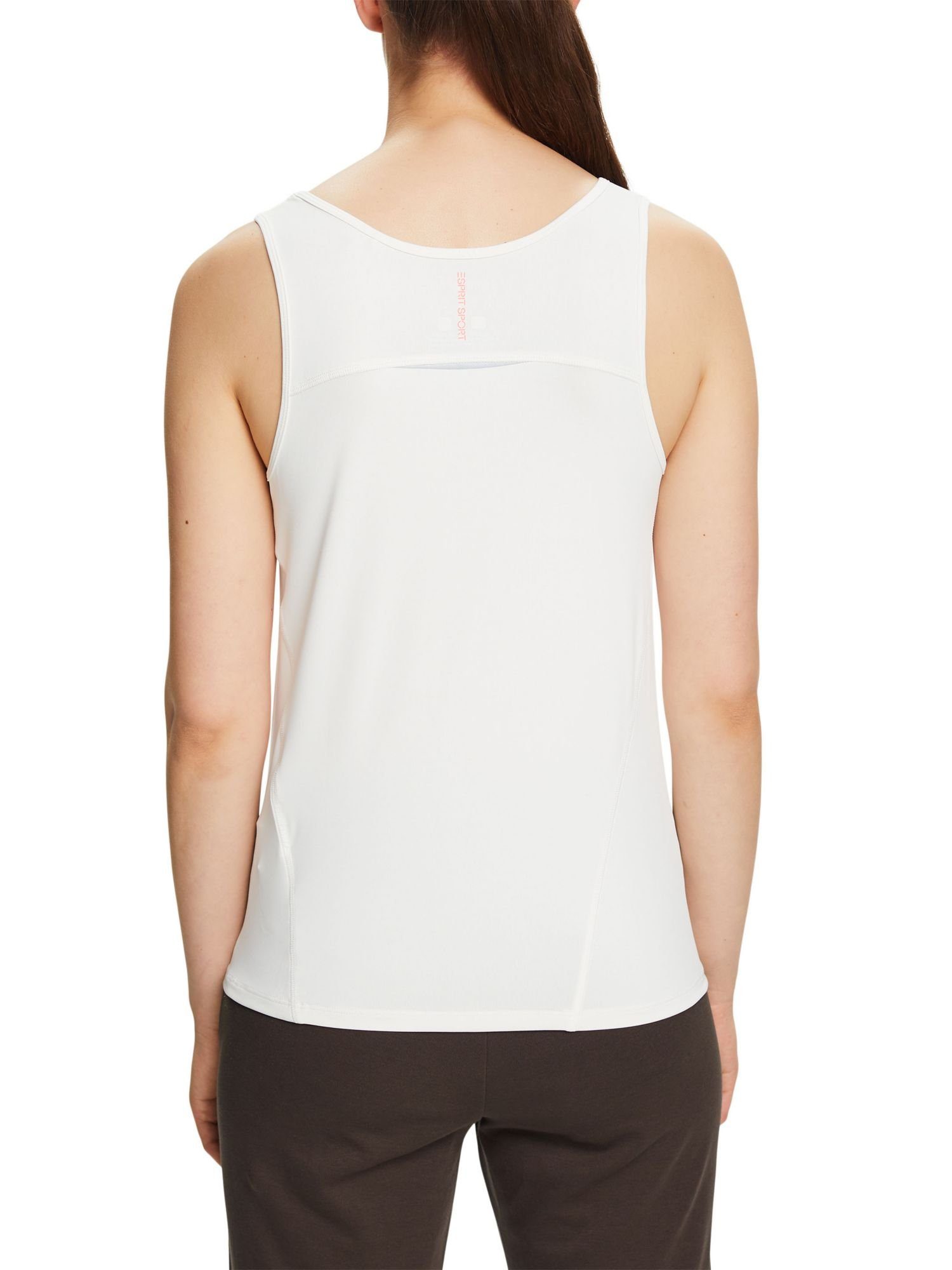 Ärmelloses WHITE OFF (1-tlg) esprit Oberteil T-Shirt mit sports Rundhalsausschnitt