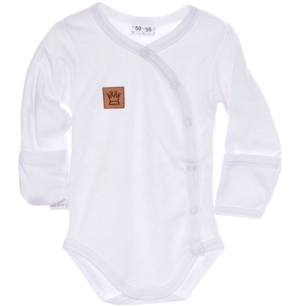 La Bortini Body Baby Body Wickelbody mit Kratzschutz 44 bis 104