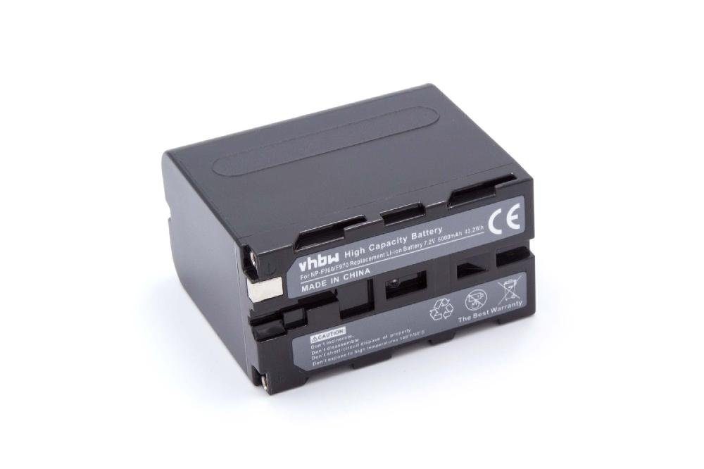 vhbw kompatibel VCL-ES06A Kamera-Akku mit mAh 6000 Li-Ion Sony (7,2 PXW-Z100, V)