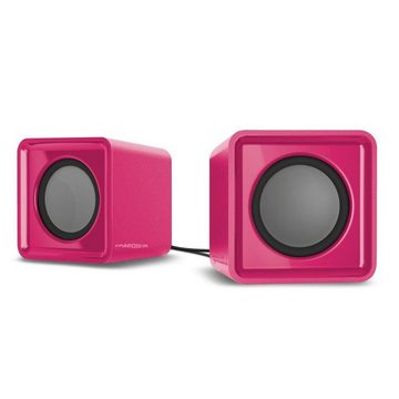 Speedlink TWOXO Stereo USB Lautsprecher Speaker Boxen PC-Lautsprecher (Klinke, USB 3,5mm Klinke-Stecker für PC Notebook Smartphone MP3-Player)