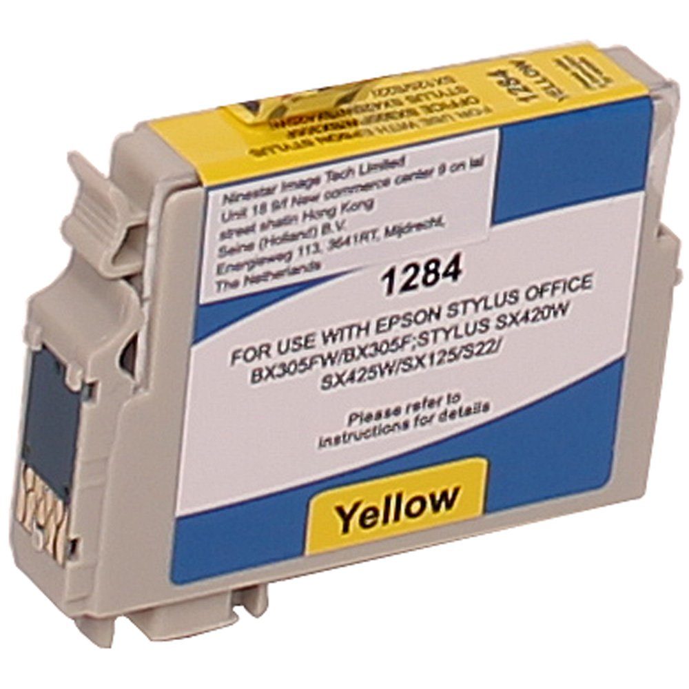 ABC Tintenpatrone (Kompatible Druckerpatrone für Epson T1284 Gelb Stylus BX305F) | Tintenpatronen