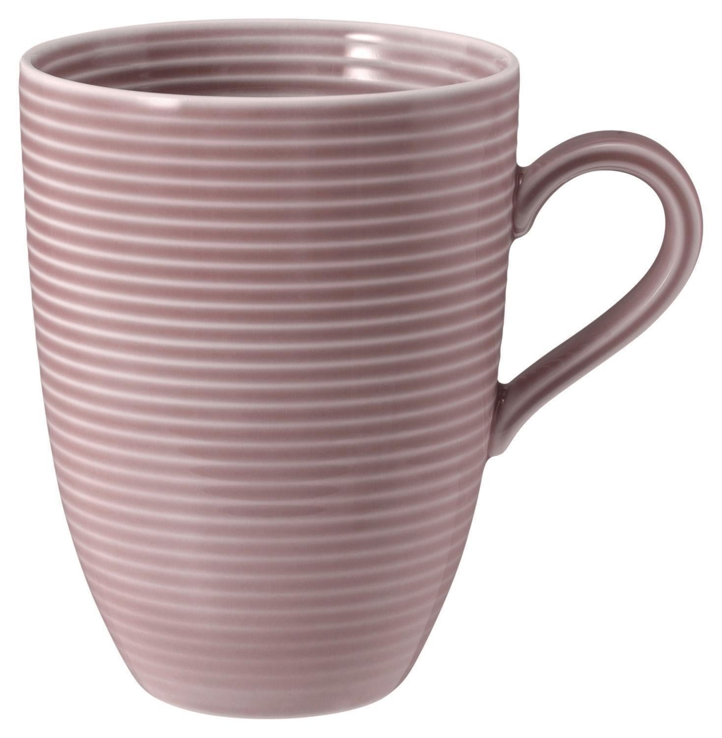 Seltmann Weiden Tasse BEAT, 350 ml, Rosa, Spülmaschinenfest, 1-tlg., Porzellan, Mikrowellengeeignet, Made in Germany