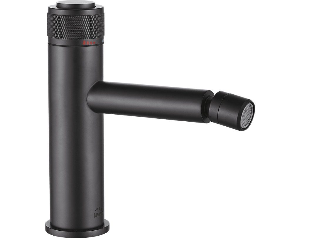 KOLMAN Bidetarmatur VOLUMO Wasserhahn Bidetmischer für Badezimmer (mit Click-Clack) in Schwarz