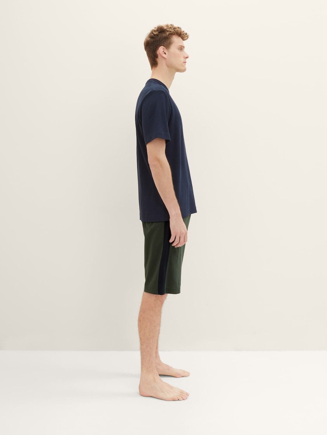 TOM TAILOR Pyjamashorts Unterwäsche Pyjama-Hose aus Baumwolle