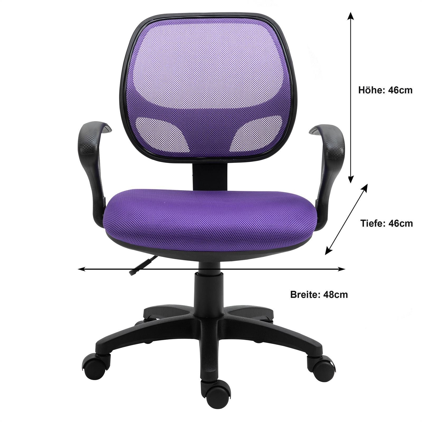 IDIMEX Drehstuhl COOL, Kinderdrehstuhl Schreibtischstuhl Drehstuhl atmungsa günstig online kaufen