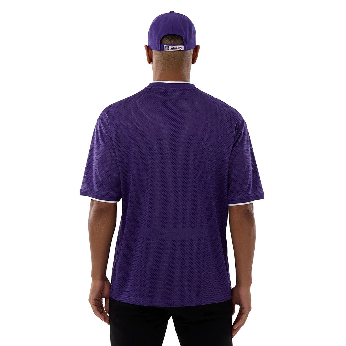 New Era T-Shirt Mesh Oversized NBA Los Angeles Lakers Logo