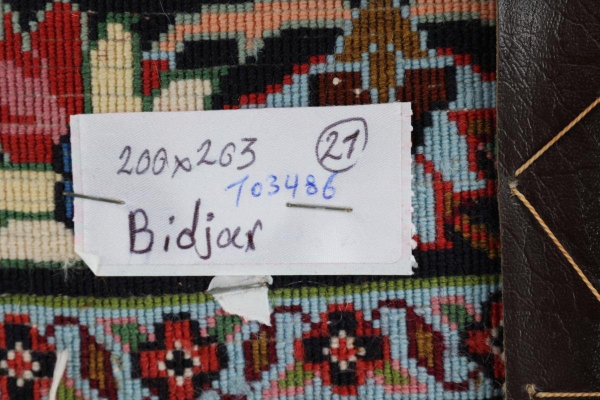Trading, Höhe: Bidjar 204x199 / Perserteppich, 15 Handgeknüpfter Orientteppich Orientteppich mm rechteckig, Nain