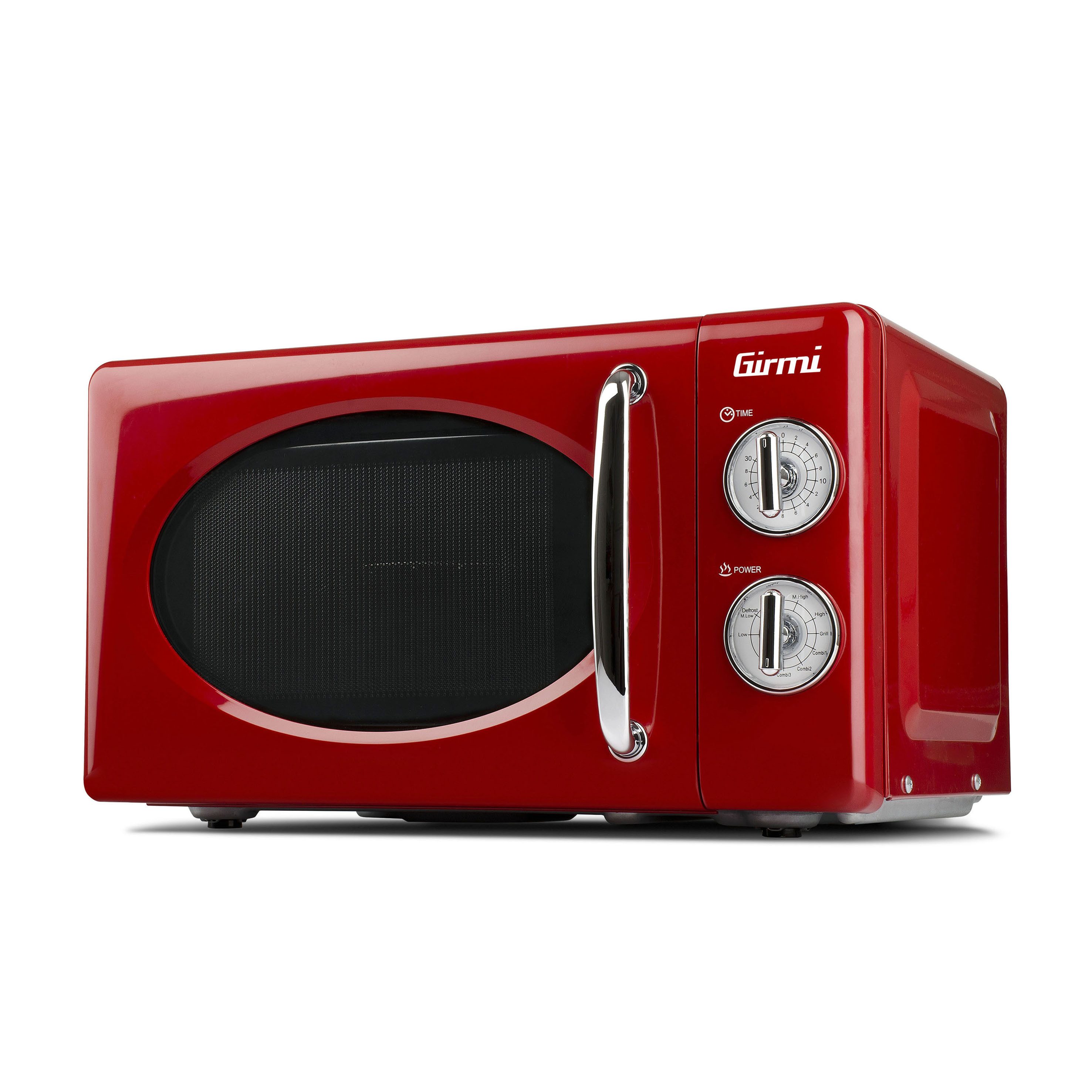 Girmi Mikrowelle FM2102 FM21, Grill, Mikrowelle, Kombibetrieb, 20 l, 1150 W, Italienisches Retro-Design, Grillfunktion, Kombibetrieb