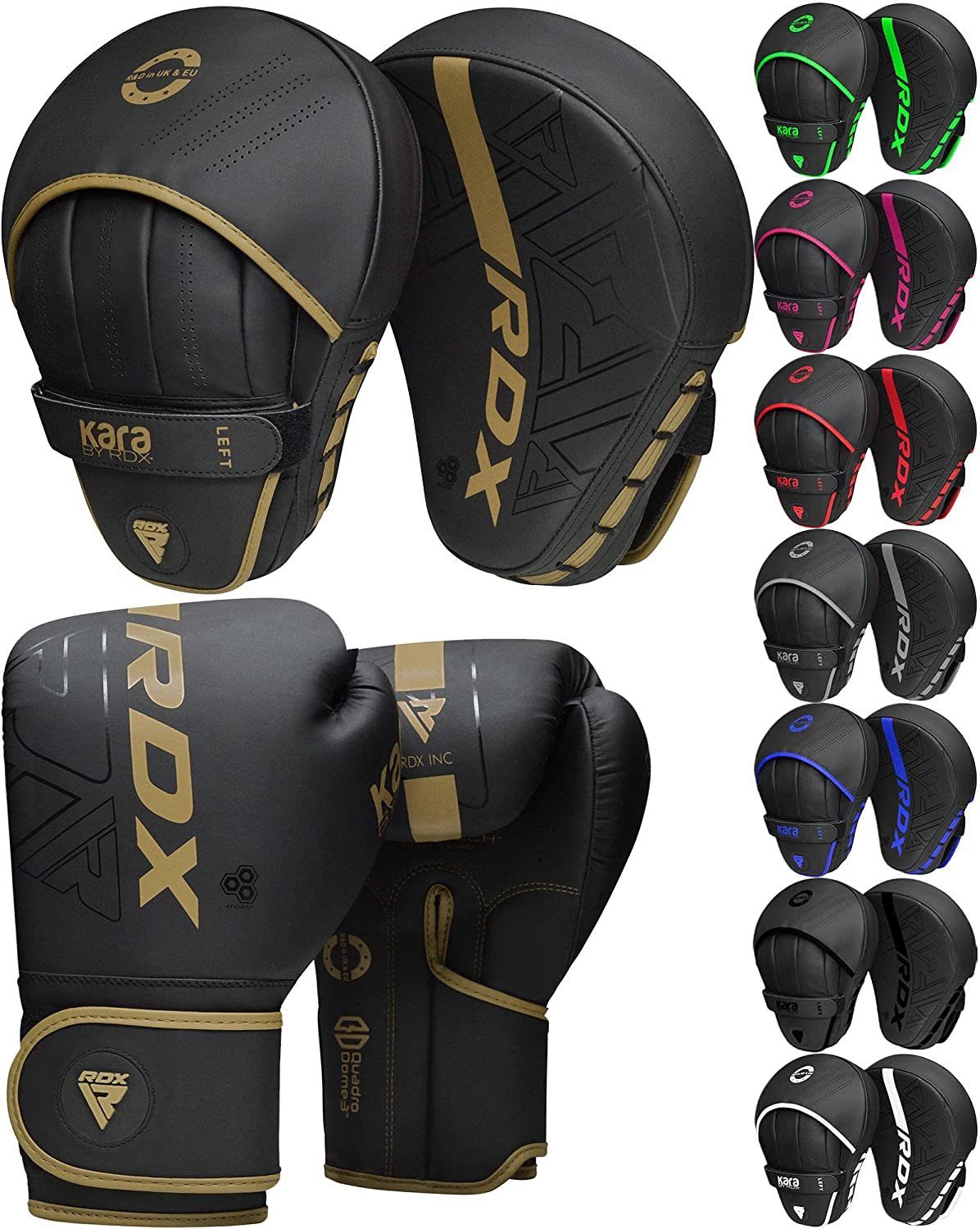 RDX Sports Kinderboxhandschuhe RDX Kinder Boxen Pads Fokus Mitts Muay Thai Junior Handschuhe