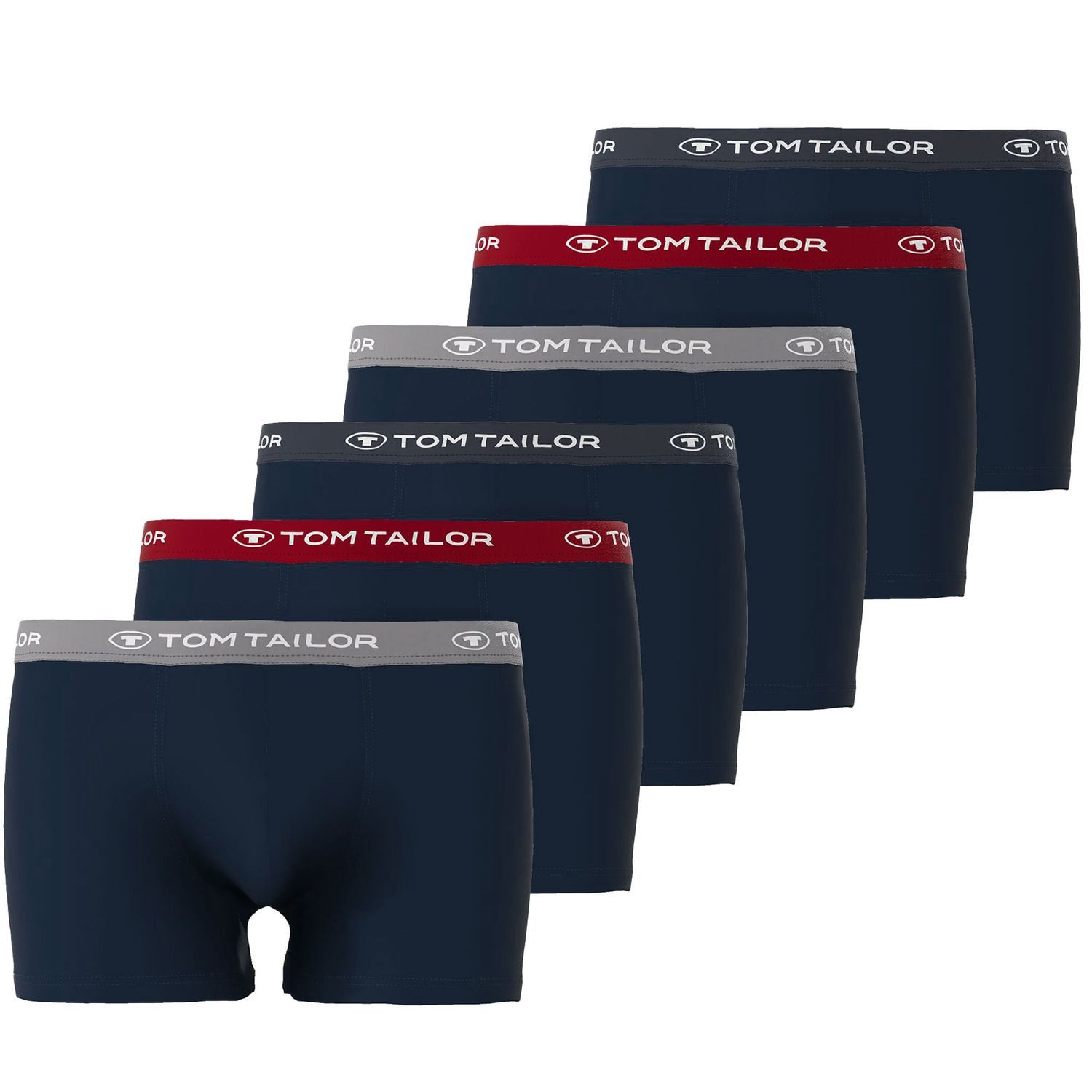 TOM TAILOR Boxershorts BUFFER (3-St) mit kürzerem Bein im 3er Pack günstig online kaufen