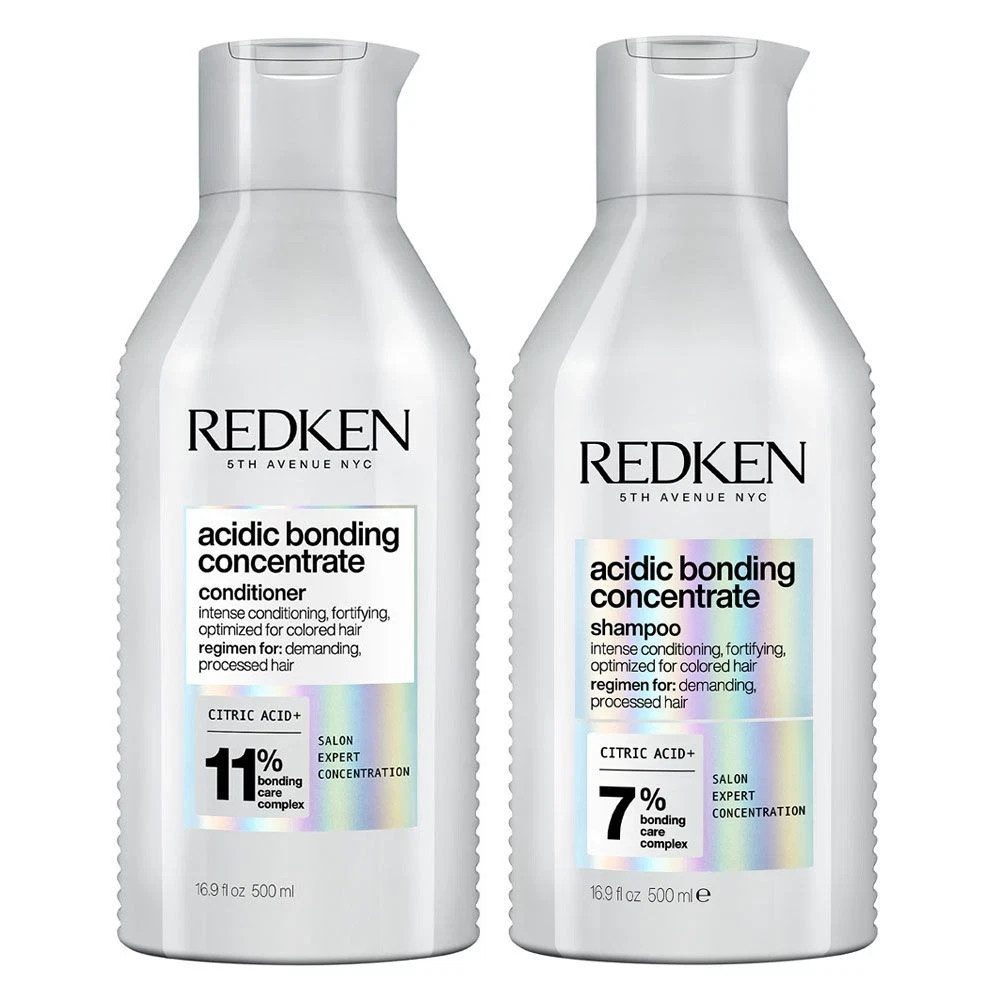 Redken Haarpflege-Set Redken Acidic Bonding Concentrate Conditioner Shampoo Duo 2x300 ml, 2-tlg., Shampoo - Conditioner, reichhaltig