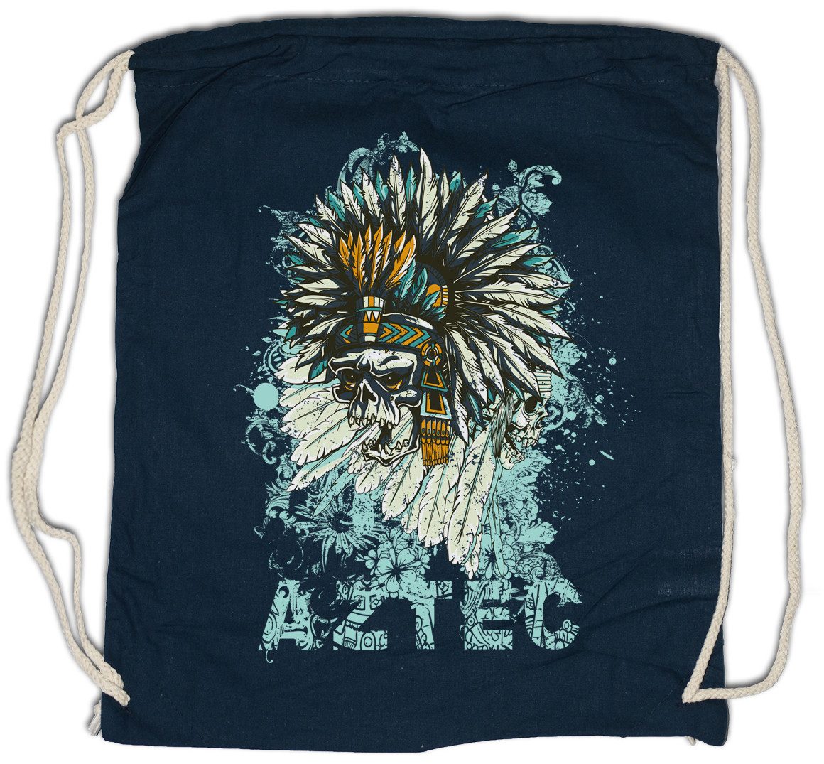 Turnbeutel Dead Aztec Chief Turnbeutel Ureinwohner Häuptling Zeichen