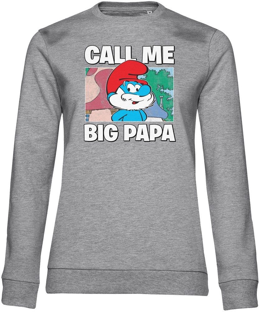 Die Schlümpfe Rundhalspullover Smurfs - Call Me Big Papa Girly Sweatshirt