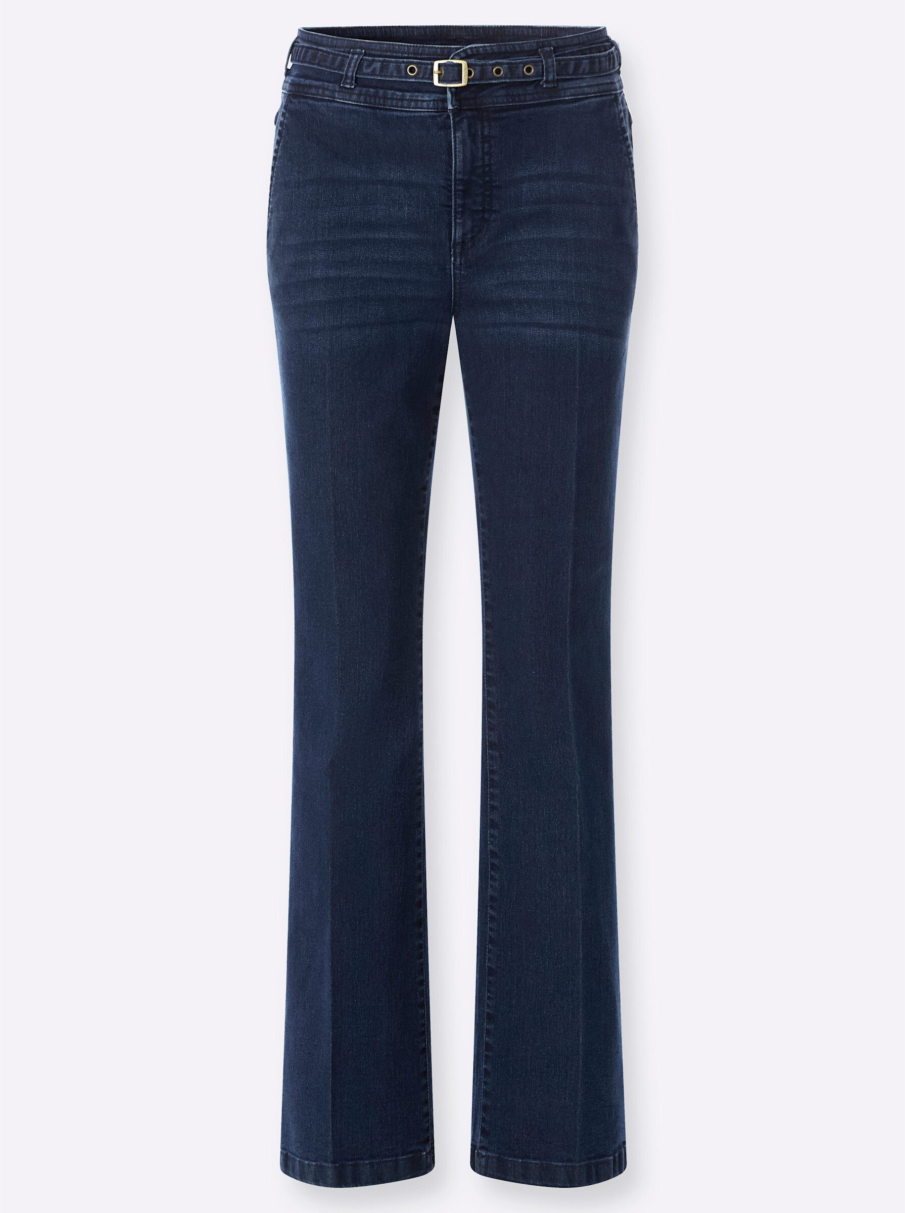 Sieh an! Bequeme Jeans Jeans erhöht