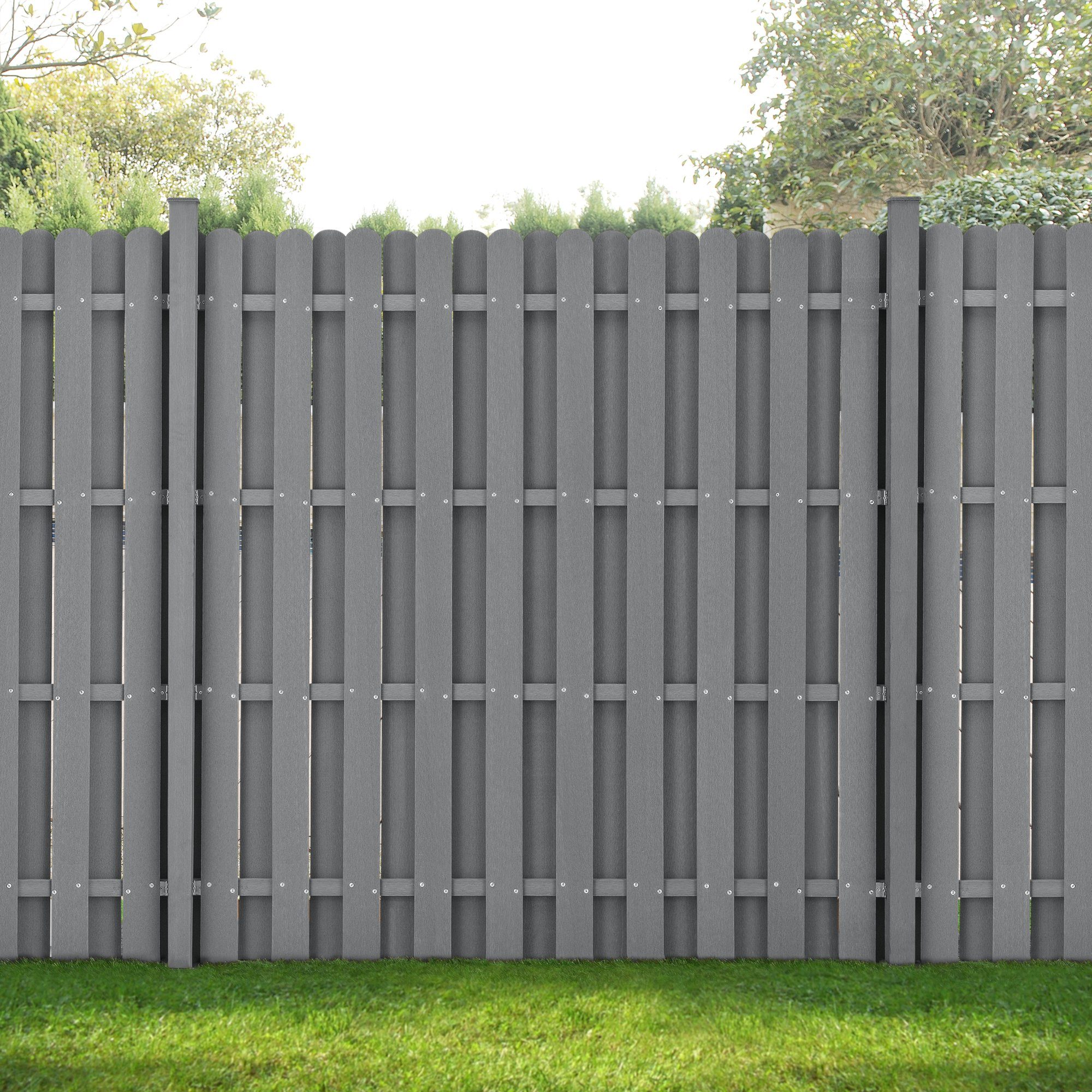 neu.holz Gartenzaun, »Siero« Lamellenzaun WPC Sichtschutz günstig online kaufen
