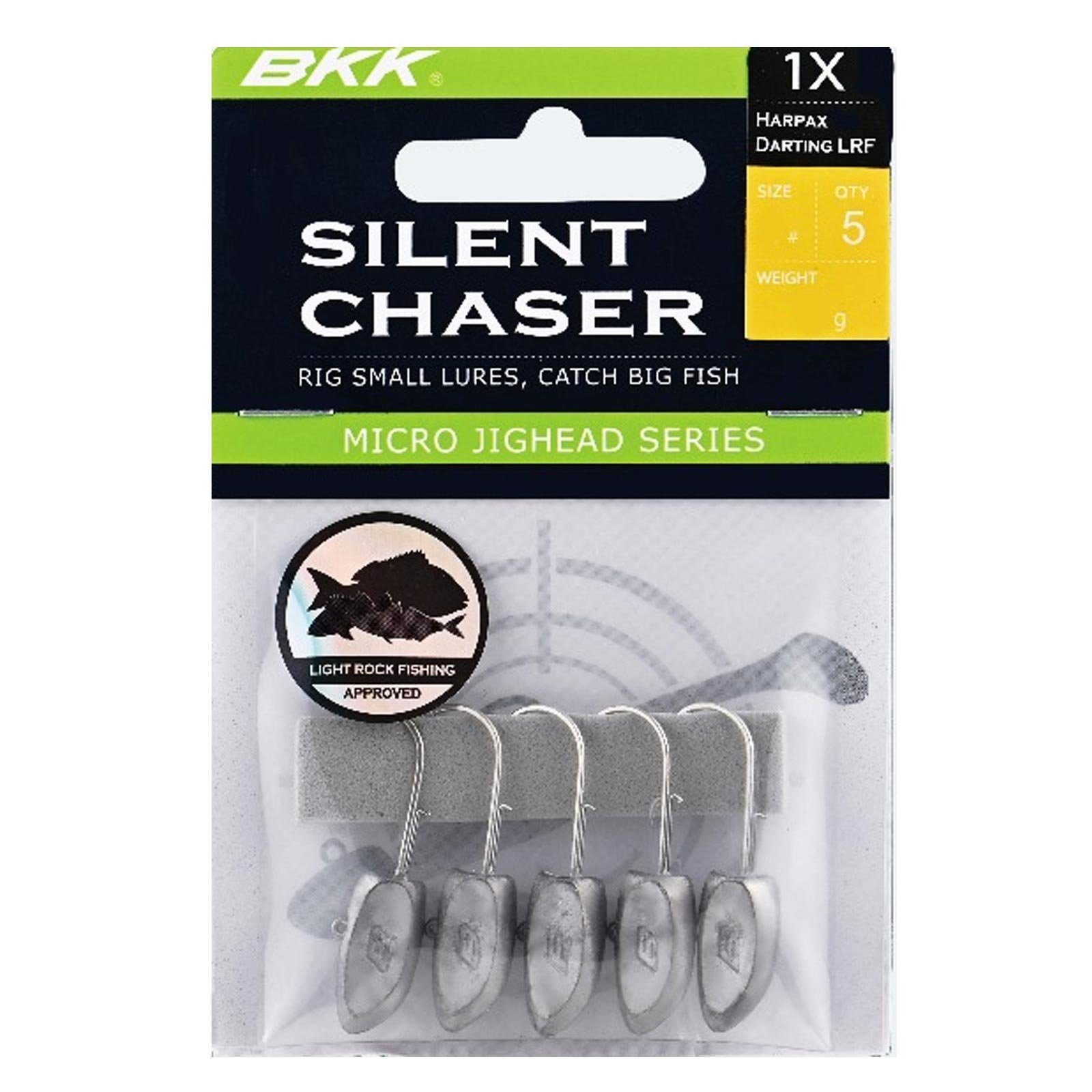 BKK Jighaken, Chaser-Harpax 6# Silent LRF BKK Darting Jigkopf 1,8g