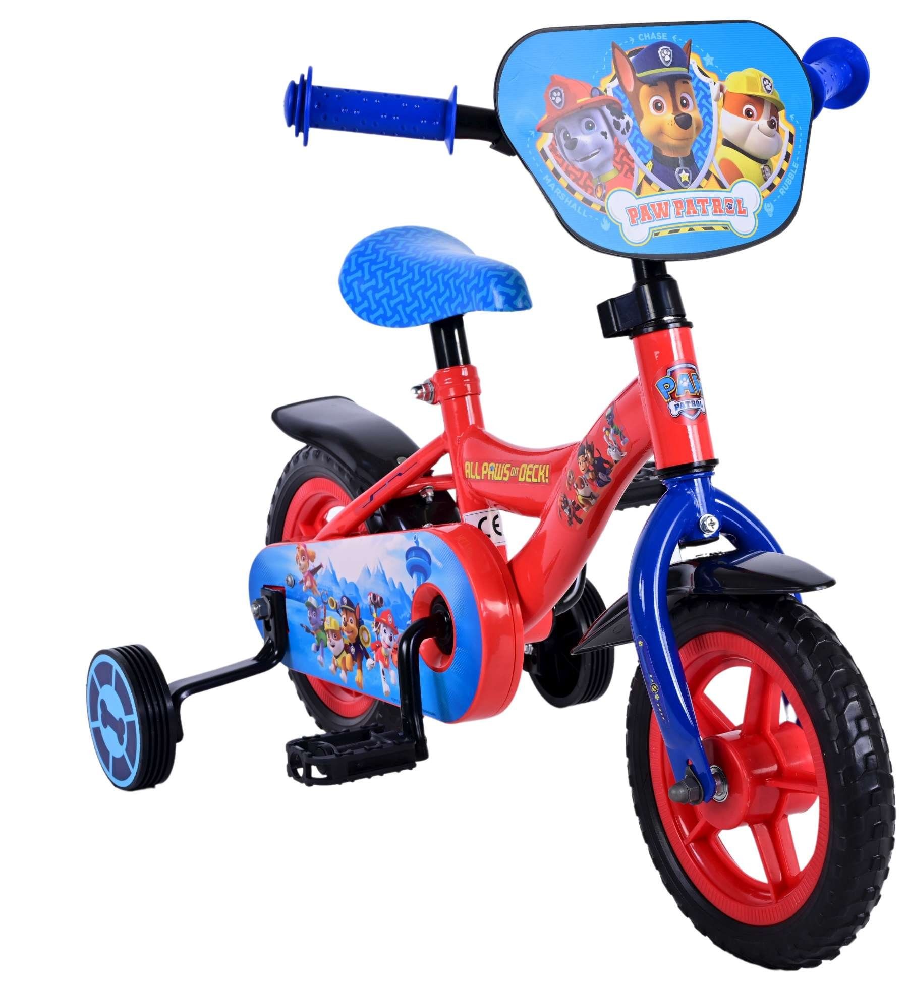 Volare Kinderfahrrad Kinderfahrrad für Jungs und Mädchen 10 Zoll, 2 - 4 Jahre, EVA Reifen mit Weichprofil, Lenkerhöhe einstellbar