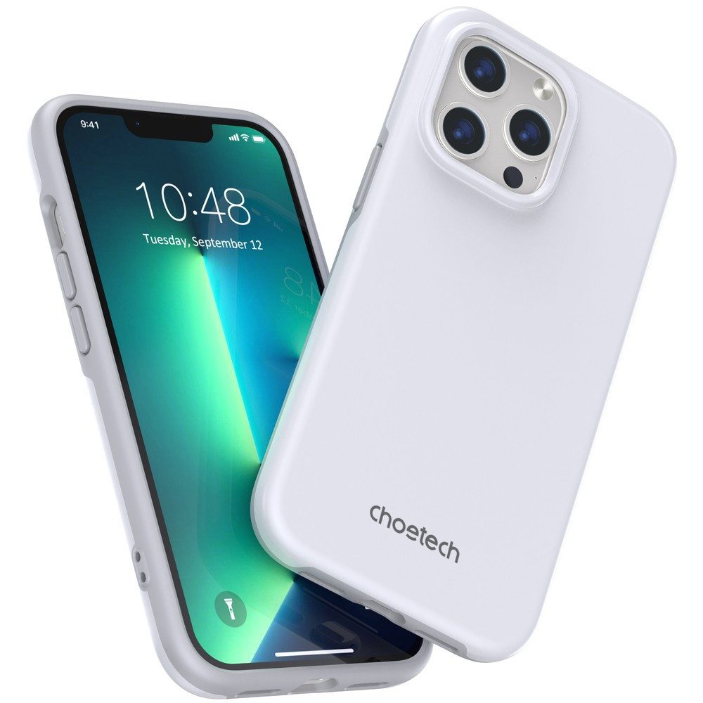 Choetech Handyhülle Schutzhülle Rückschale Kantenschutz 6,1, MagSafe-kompatibel, stoßfest, rutschfest