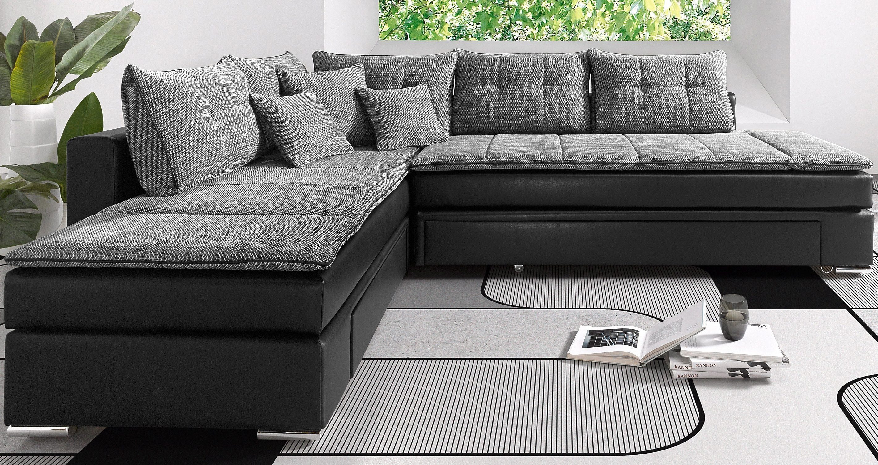 INOSIGN Ecksofa "Boxspringbett Night & Day L-Form mit Dauer-Schlaffunktion günstig online kaufen