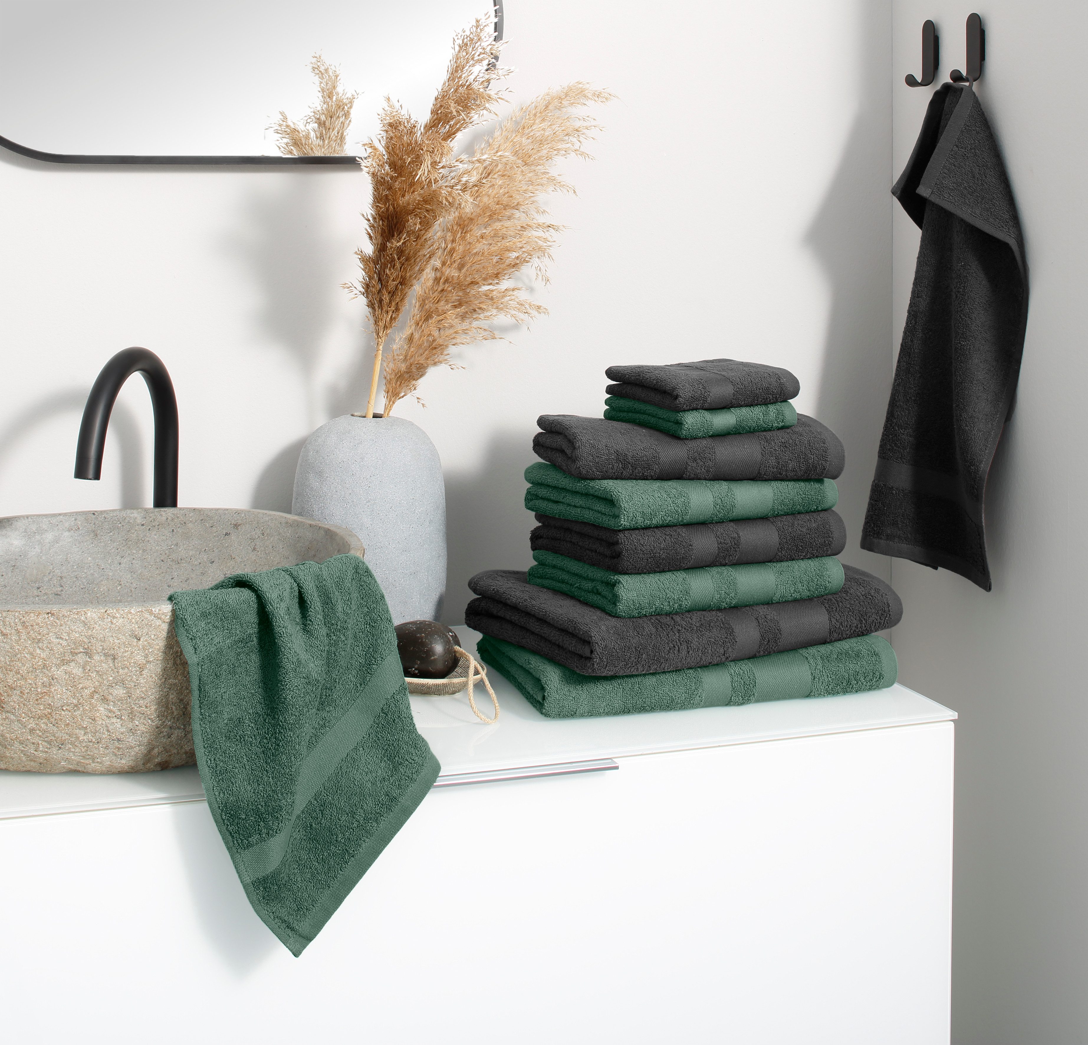 my home Handtuch Set Vanessa, 10-tlg günstig online kaufen