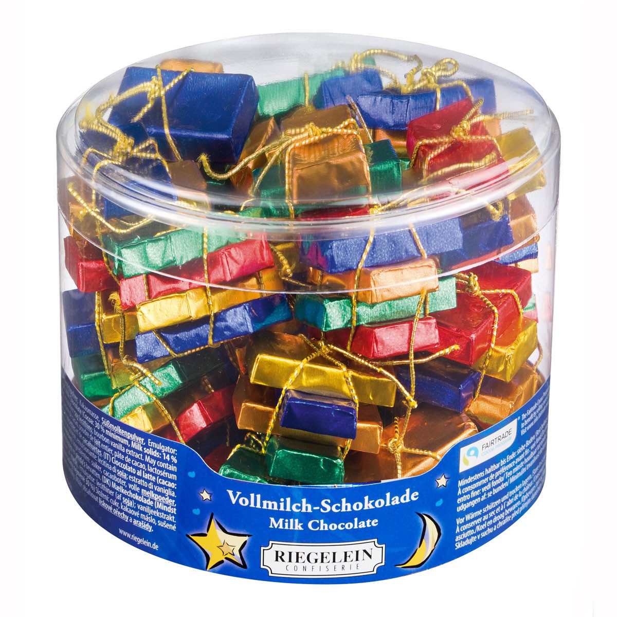 Riegelein Confiserie Schokolade, Riegelein Napolitains Täfelchen 25er aus Vollmilchschokolade 282g