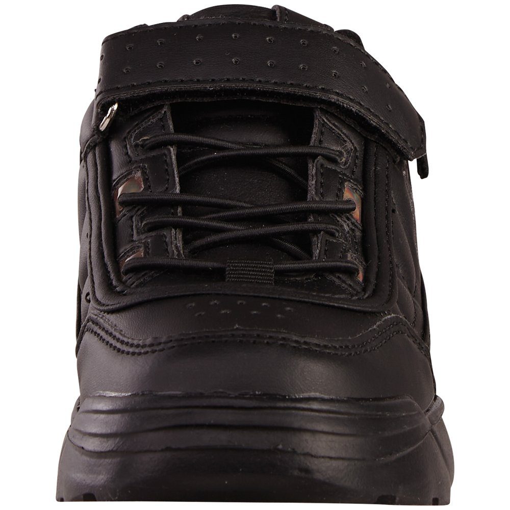 Kappa Sneaker black Details mit irisierenden 