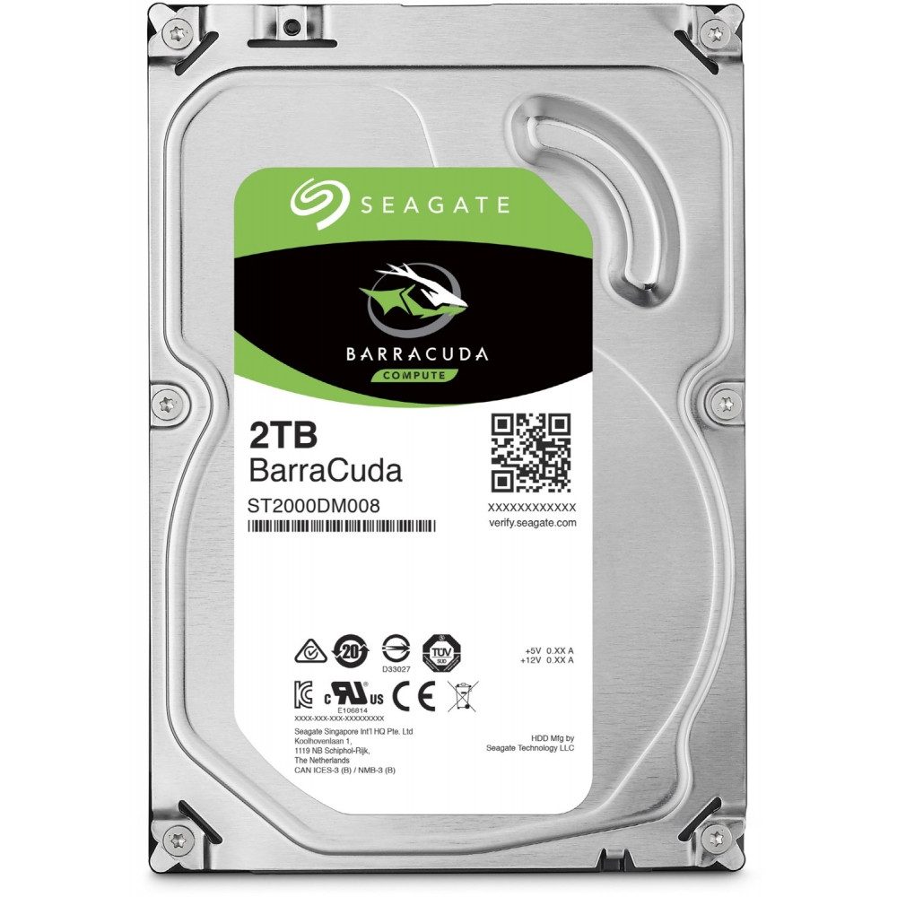 Seagate BarraCuda 3,5" (2TB) interne HDD Festplatte interne HDD-Festplatte