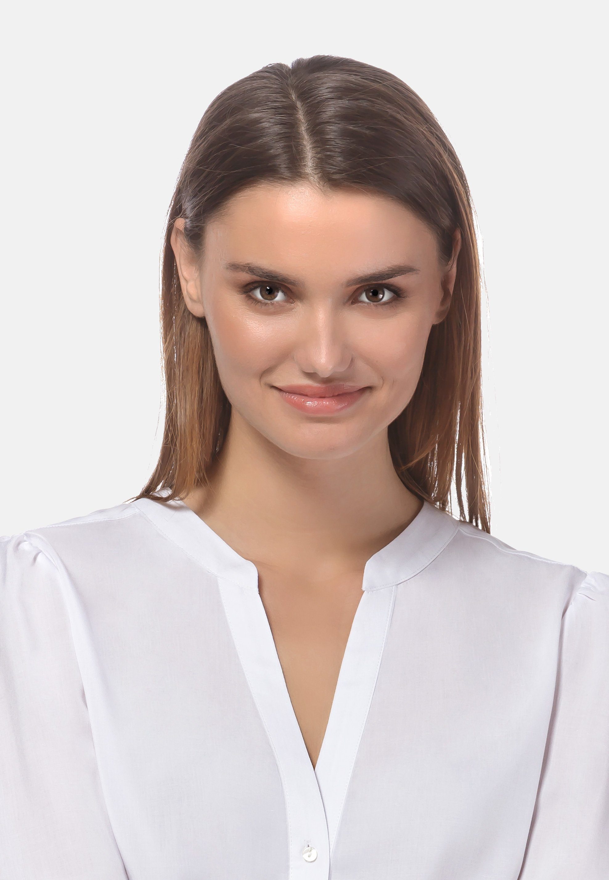 Vincenzo Boretti Klassische Bluse leicht tailliert