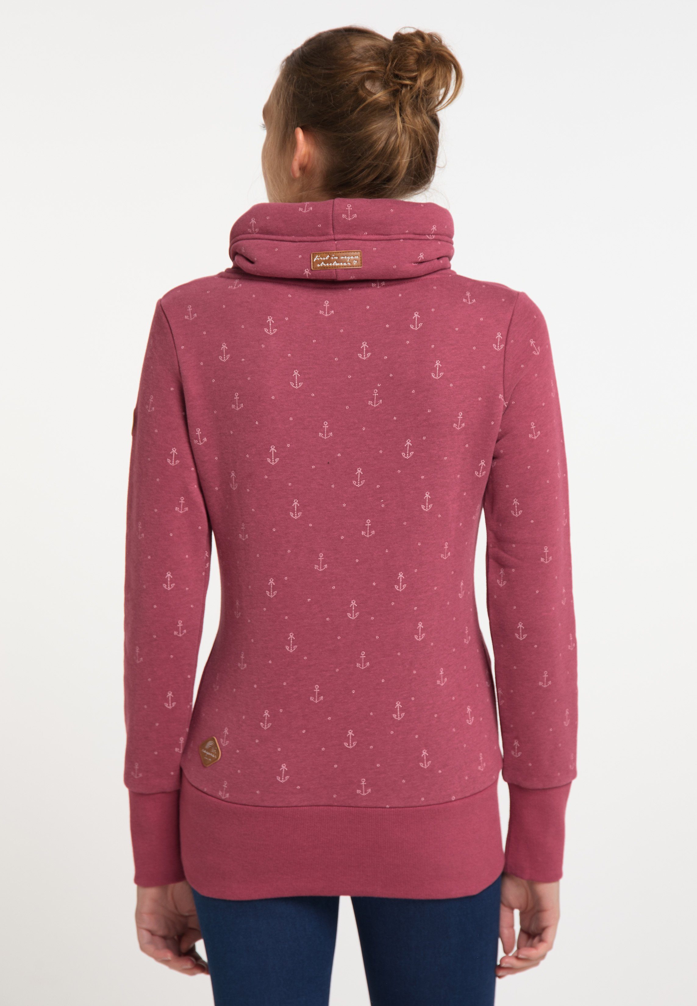 MARINA RYLIE Sweatshirt Vegane WINE Nachhaltige Ragwear RED & Mode