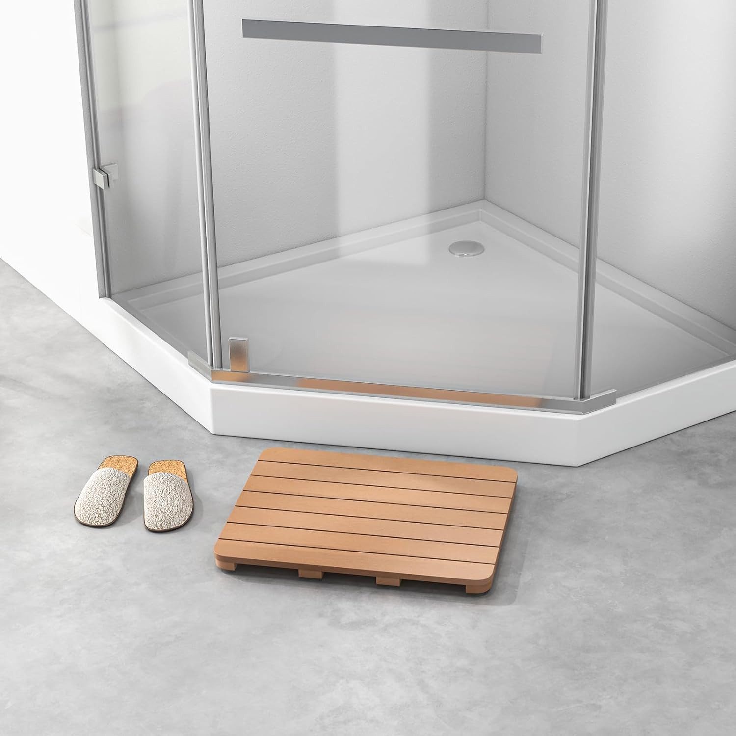 KOMFOTTEU Duschmatte, wasserdichte Toilettenmatte bis 150kg günstig online kaufen