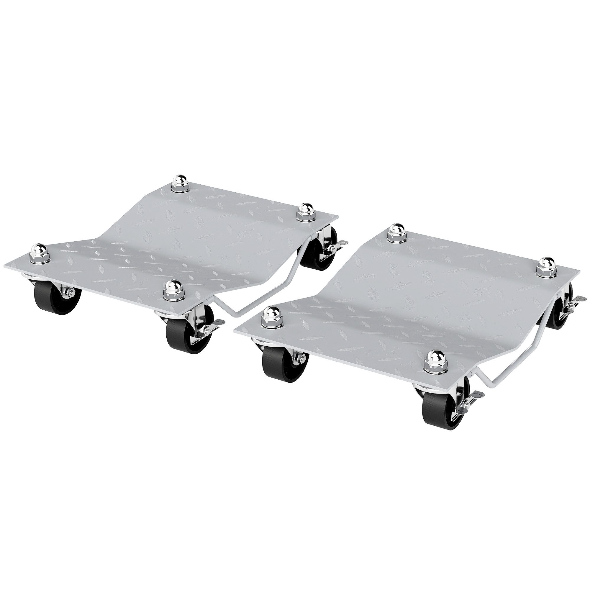 Novzep Rangierheber 2 Stücke Rangierhilfe Reifenwechsel Wagenheber, mit 4 Rollen für Auto PKW 40,5L x 30B x 13,5H cm