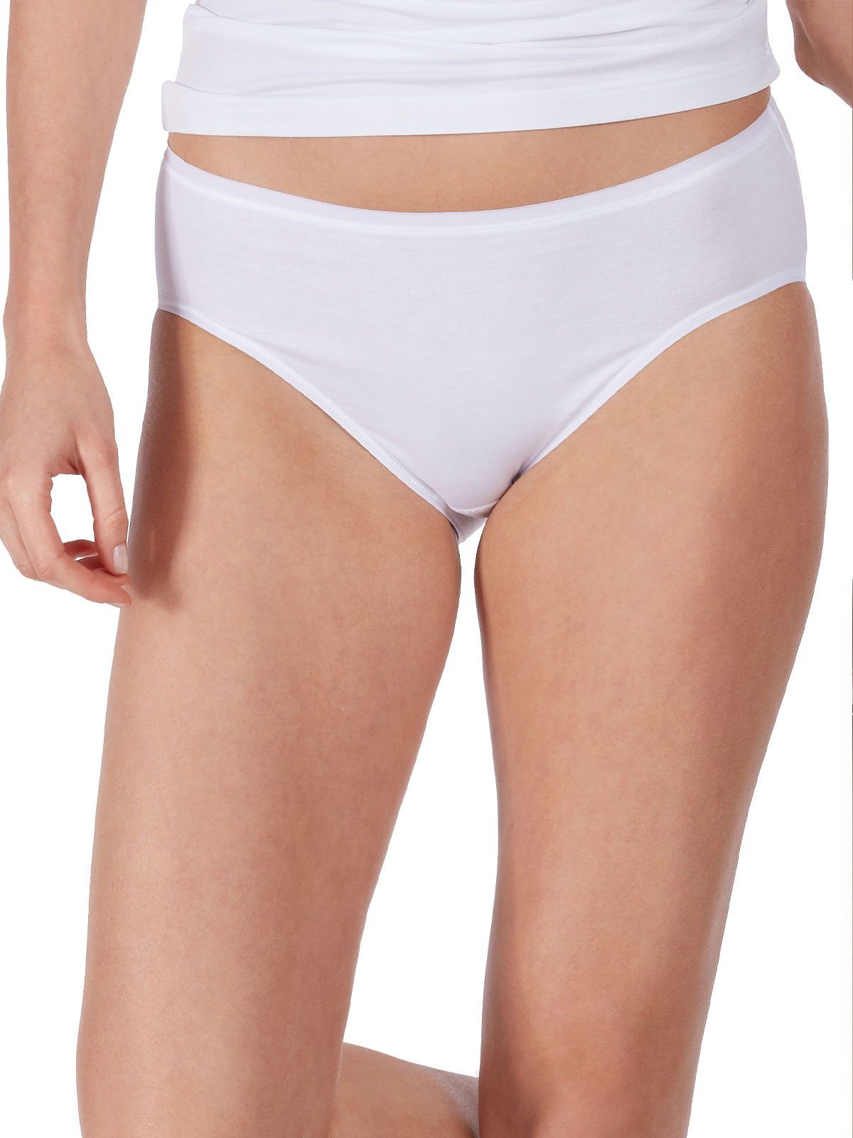 HUBER Slip Damen Midi Slip 2er Pack Cotton 2 Pack (Packung, 2-St) Zwickel