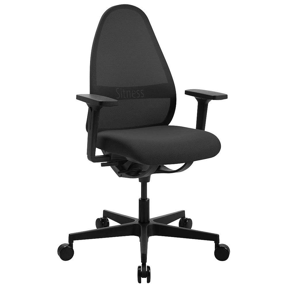 TOPSTAR Bürostuhl 1 Bürostuhl Soft Sitness - Gestell schwarz / Stoff schwarz