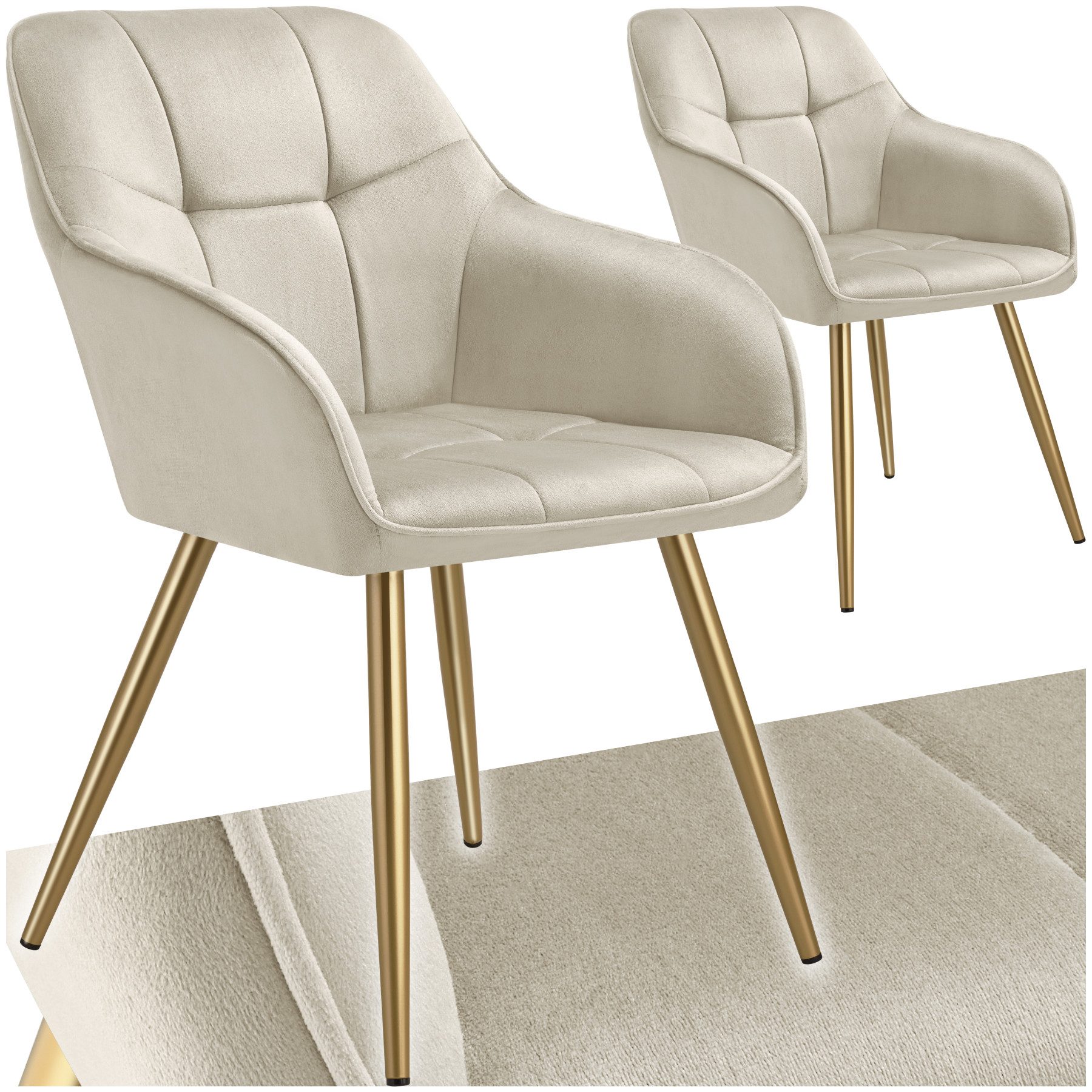 tectake Esszimmerstuhl Marilyn (Set, 2 St), günstig online kaufen