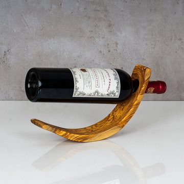 Levandeo® Weinflaschenhalter, Weinflaschenhalter ca. H28cm Olivenholz Weinhalter Flaschenhalter