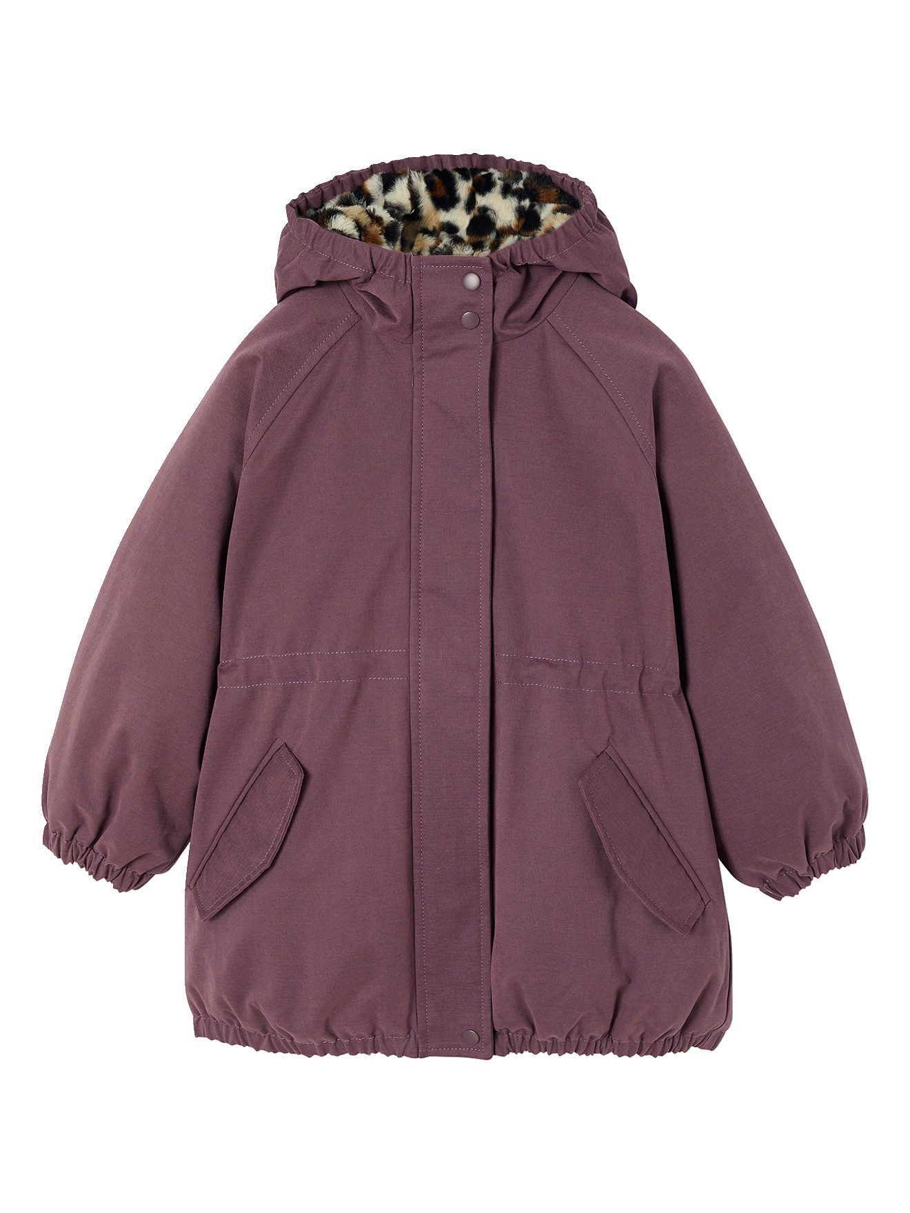 vertbaudet Parka Mädchen Winterjacke mit Webpelzfutter